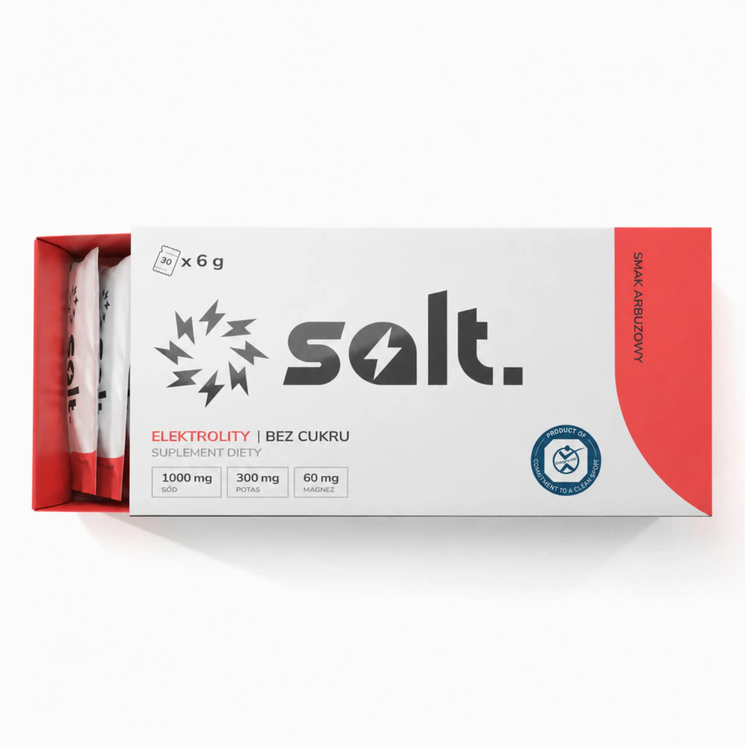Elektrolity Bez Cukru salt. Arbuzowe Magnez Potas Sód Keto 30 Saszetek 2/7