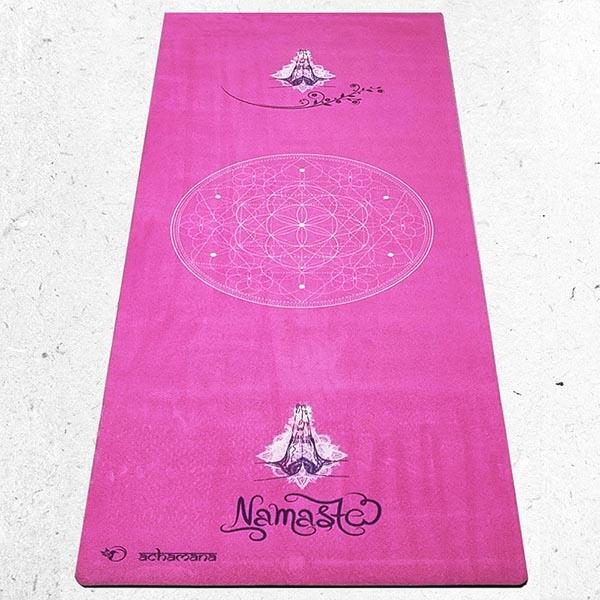 Tapis de yoga écologique nouvelle génération 3 plis 6 mm + Sac transport Namasté