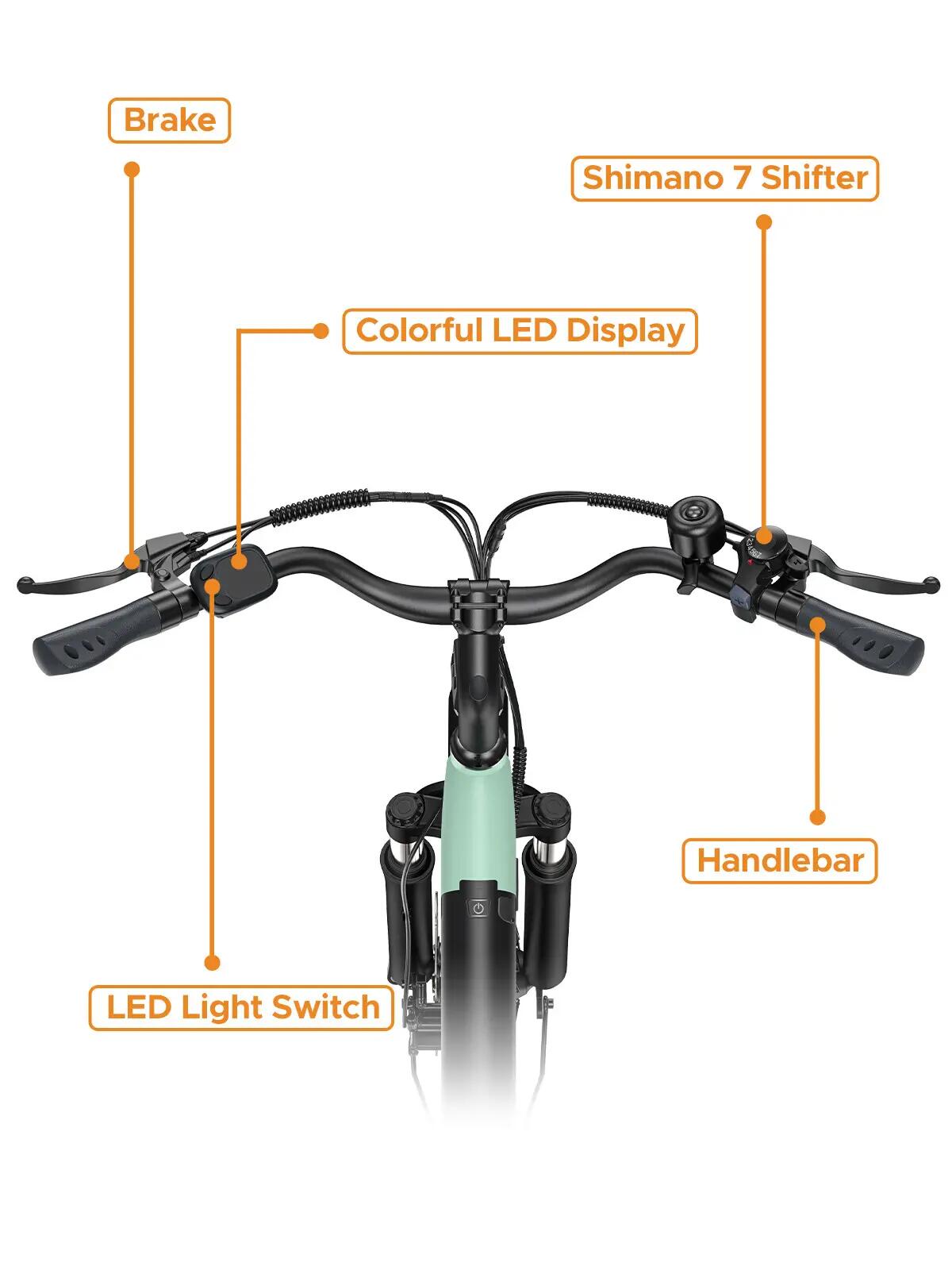 Vélo de ville électrique HillMiles MileCity 1 250W 468Wh 26-pouces 3/9