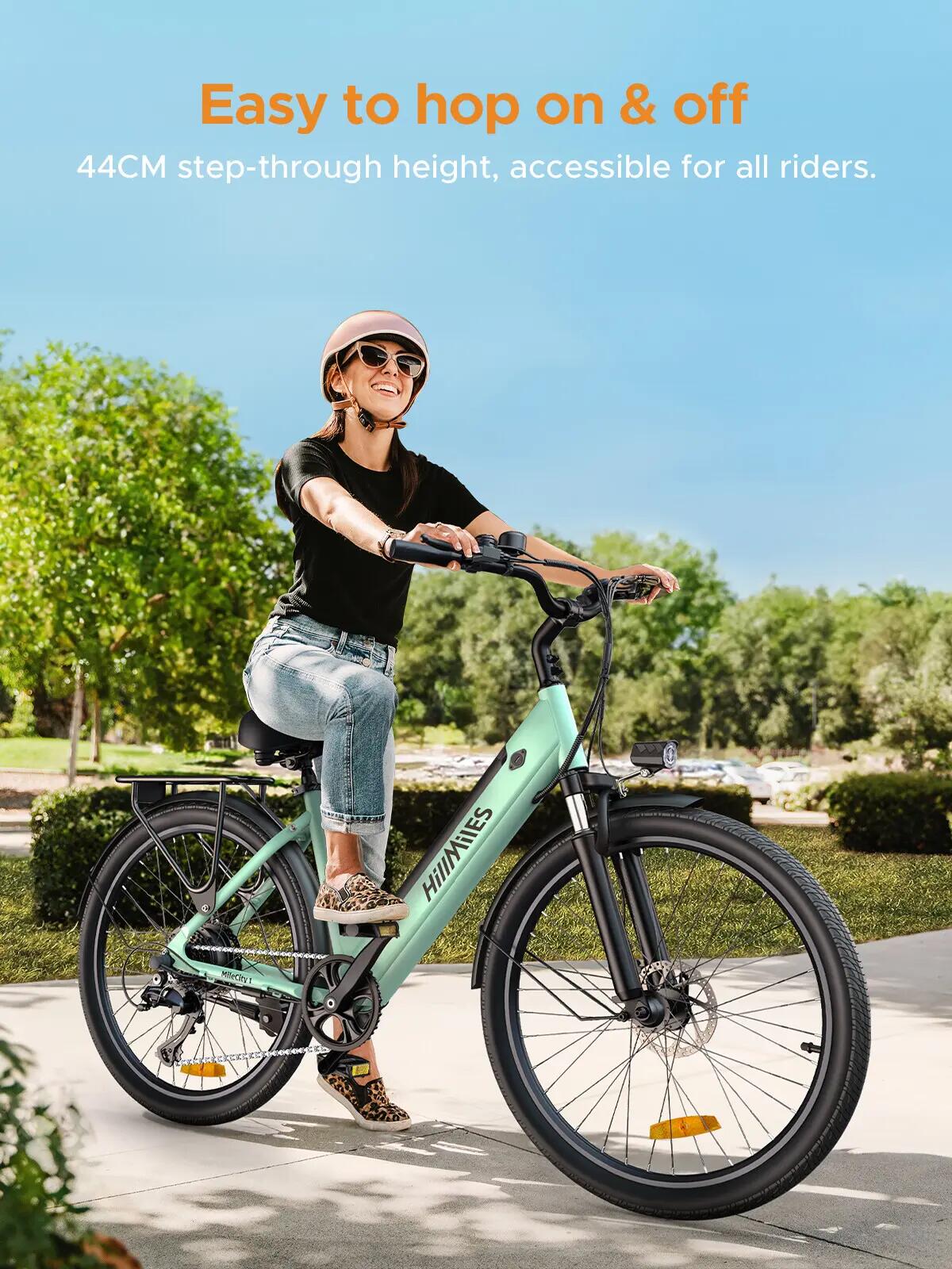 Vélo de ville électrique HillMiles MileCity 1 250W 468Wh 26-pouces 2/9