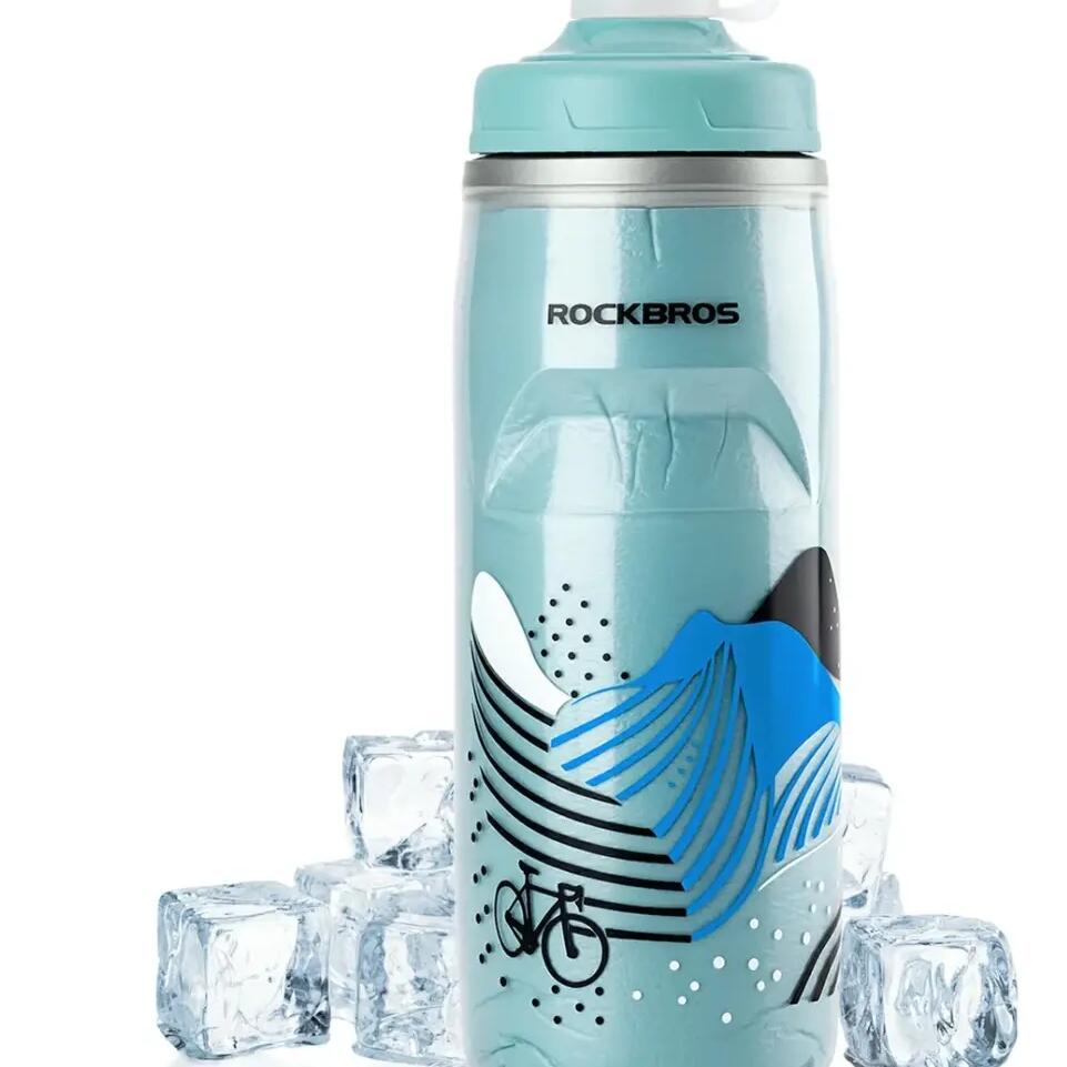 Insulated cycling water bottle for hot/cold storage ROCKBROS