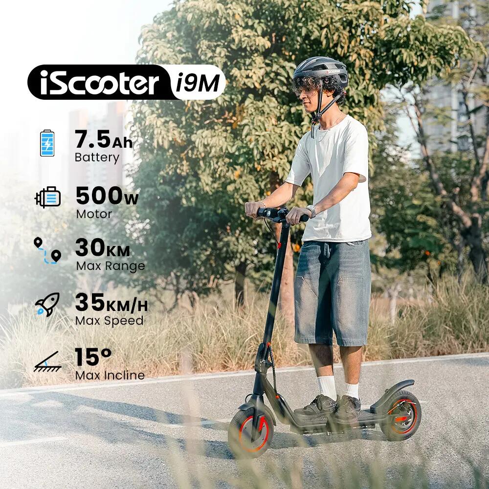 Trotinete elétrica iscooter i9M 500W 36V dobrável 6/11
