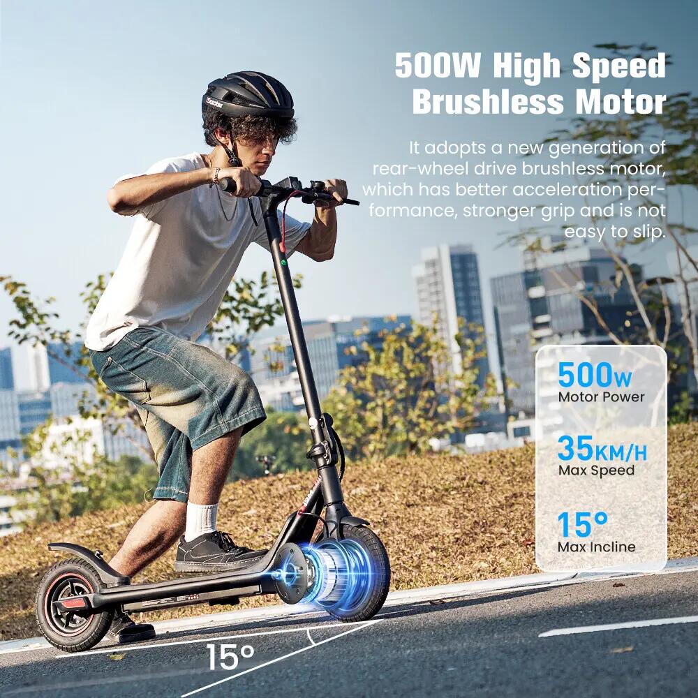 Trotinete elétrica iscooter i9M 500W 36V dobrável 10/11