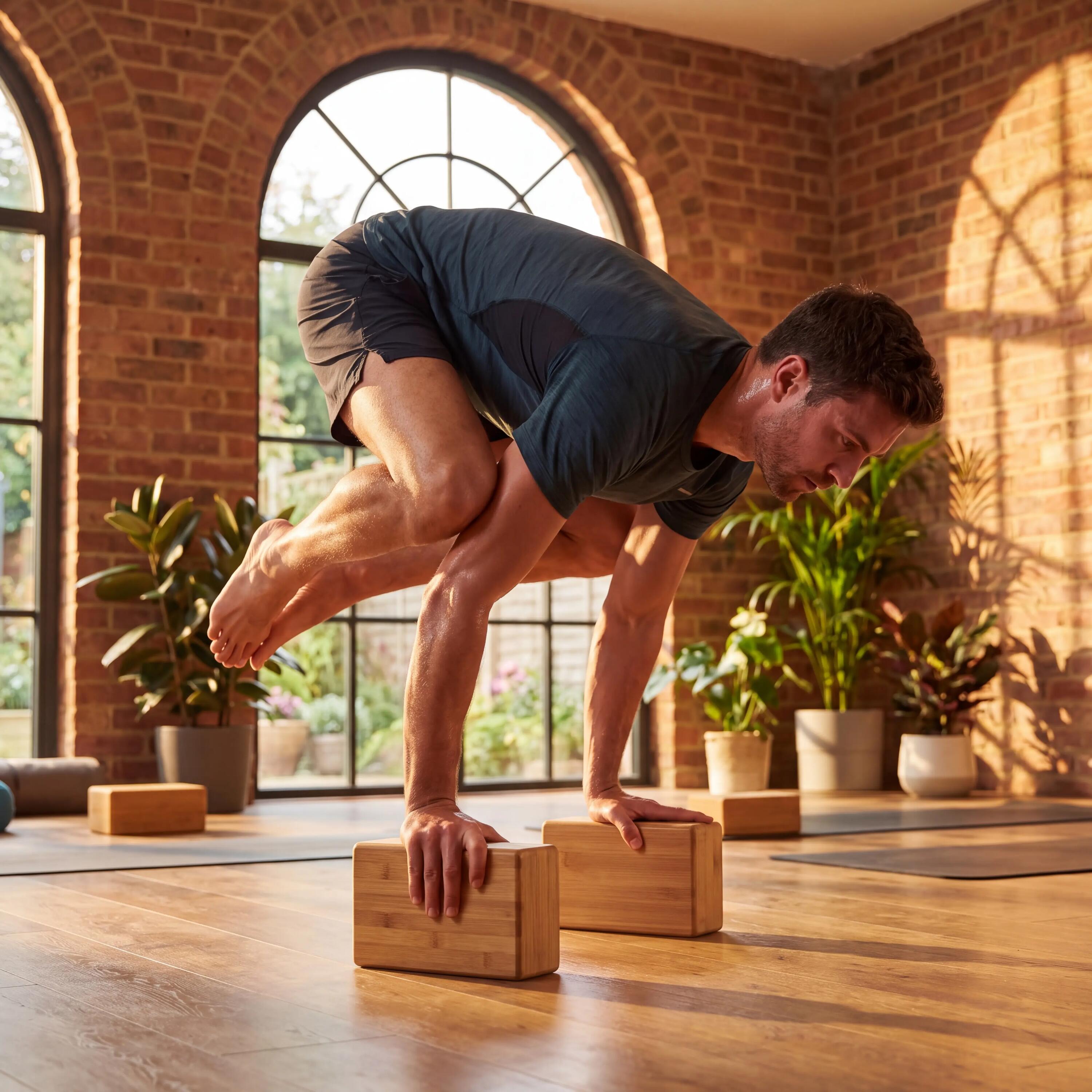 Yoga & Pilates Block 2er Set Bambusholz robust, formstabil & langlebig 3/5