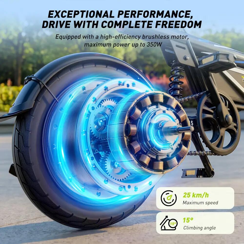 City bike elettrica pieghevole iScooter EB1S 350W 432Wh 14 pollici 7/13