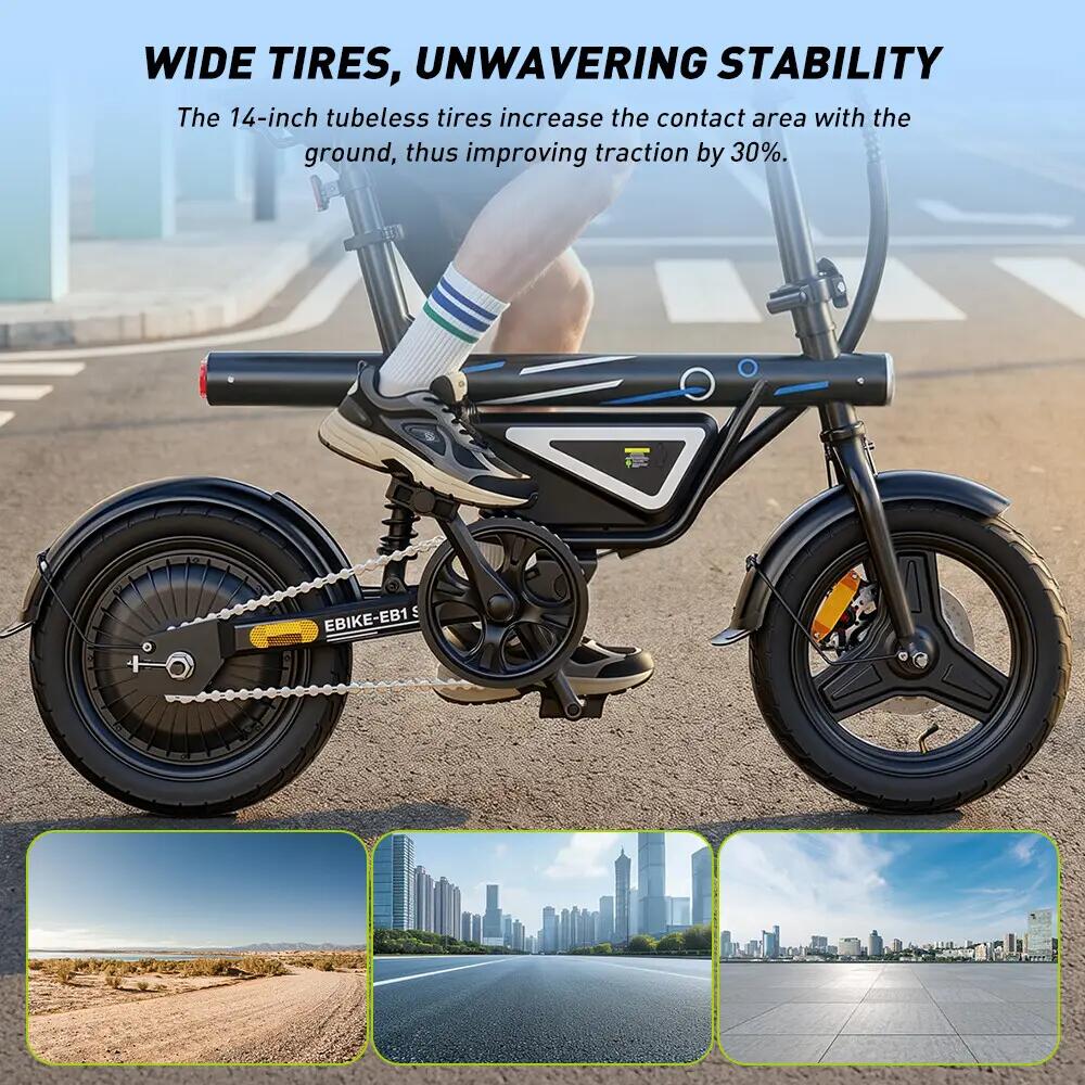 City bike elettrica pieghevole iScooter EB1S 350W 432Wh 14 pollici 5/13