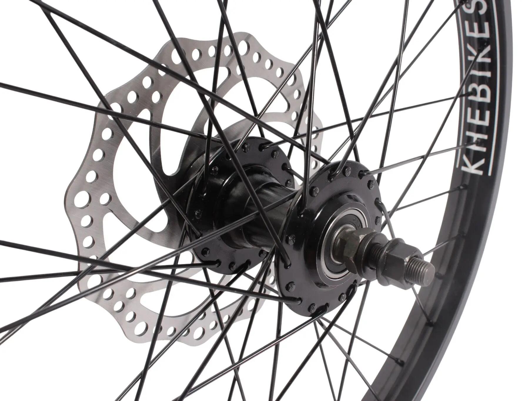 Rueda delantera BMX KHE Black Jack DISC 20 pulgadas 10 mm 3/6