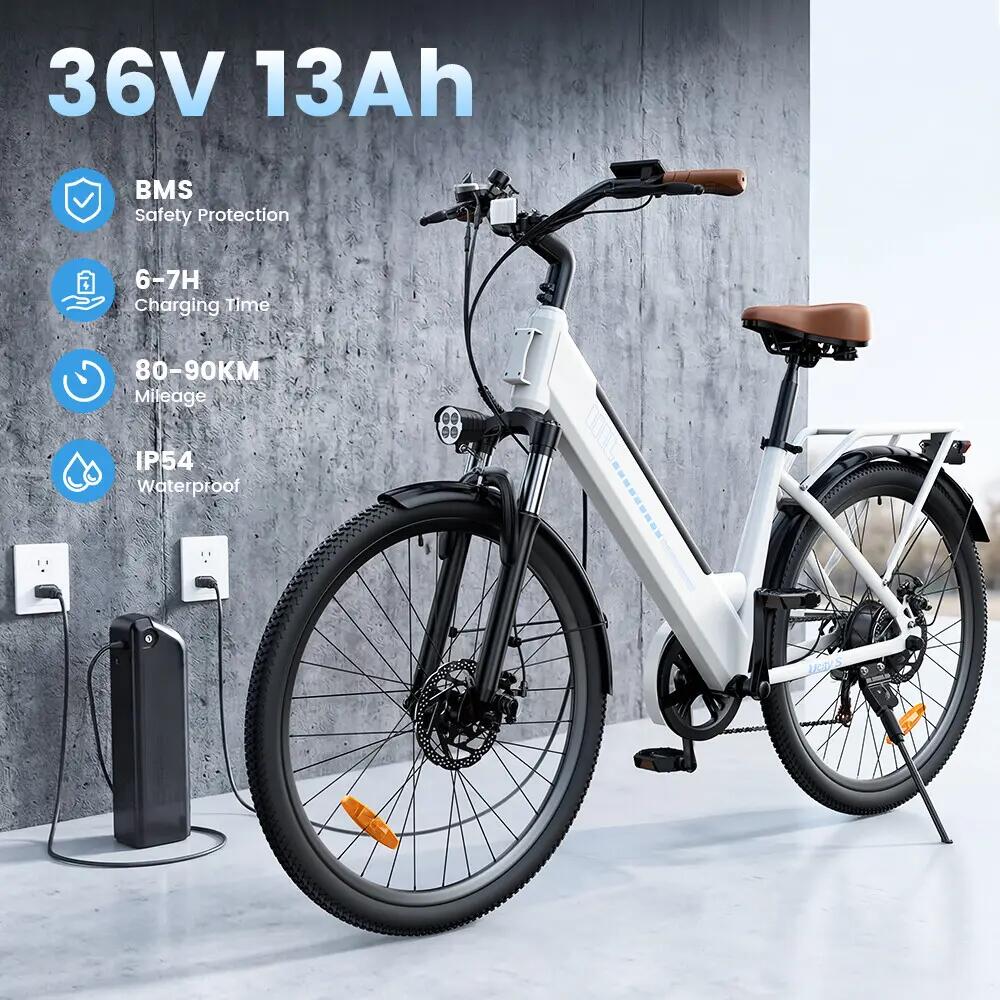 Elektrische stadsfiets iScooter UcityS 250W 468Wh 26-inch 5/13