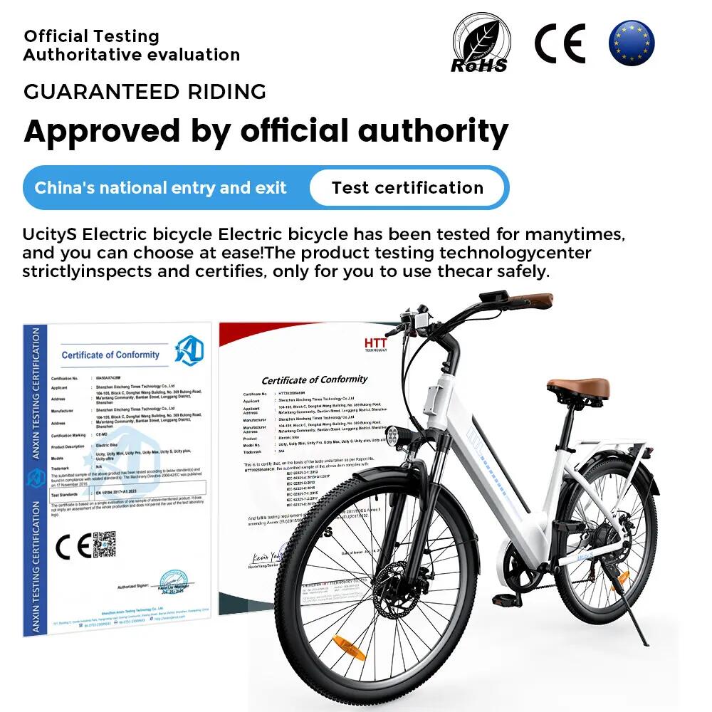 Elektrische stadsfiets iScooter UcityS 250W 468Wh 26-inch 13/13