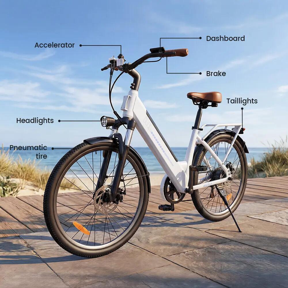 Elektrische stadsfiets iScooter UcityS 250W 468Wh 26-inch 11/13