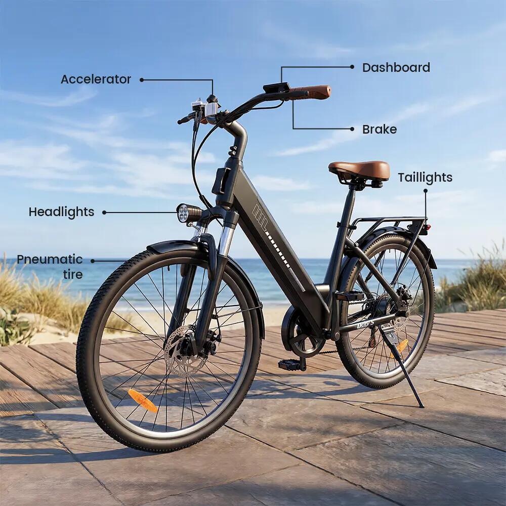 Elektrische stadsfiets iScooter UcityS 250W 468Wh 26-inch 9/12