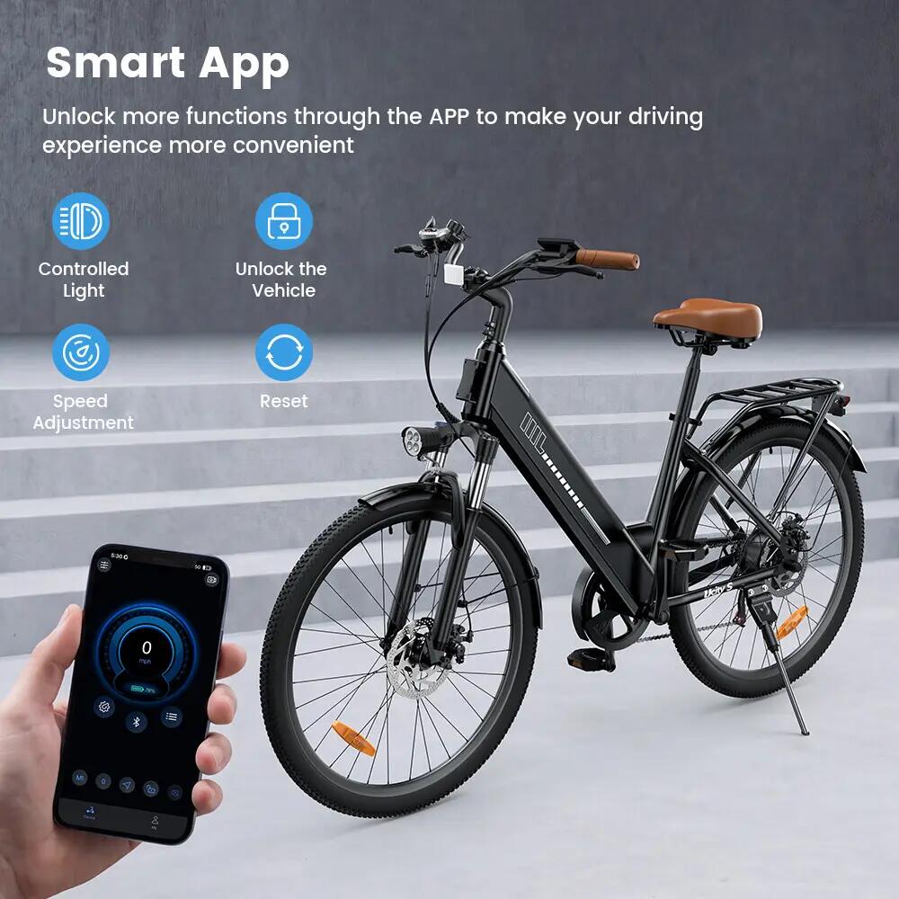 Elektrische stadsfiets iScooter UcityS 250W 468Wh 26-inch 6/12