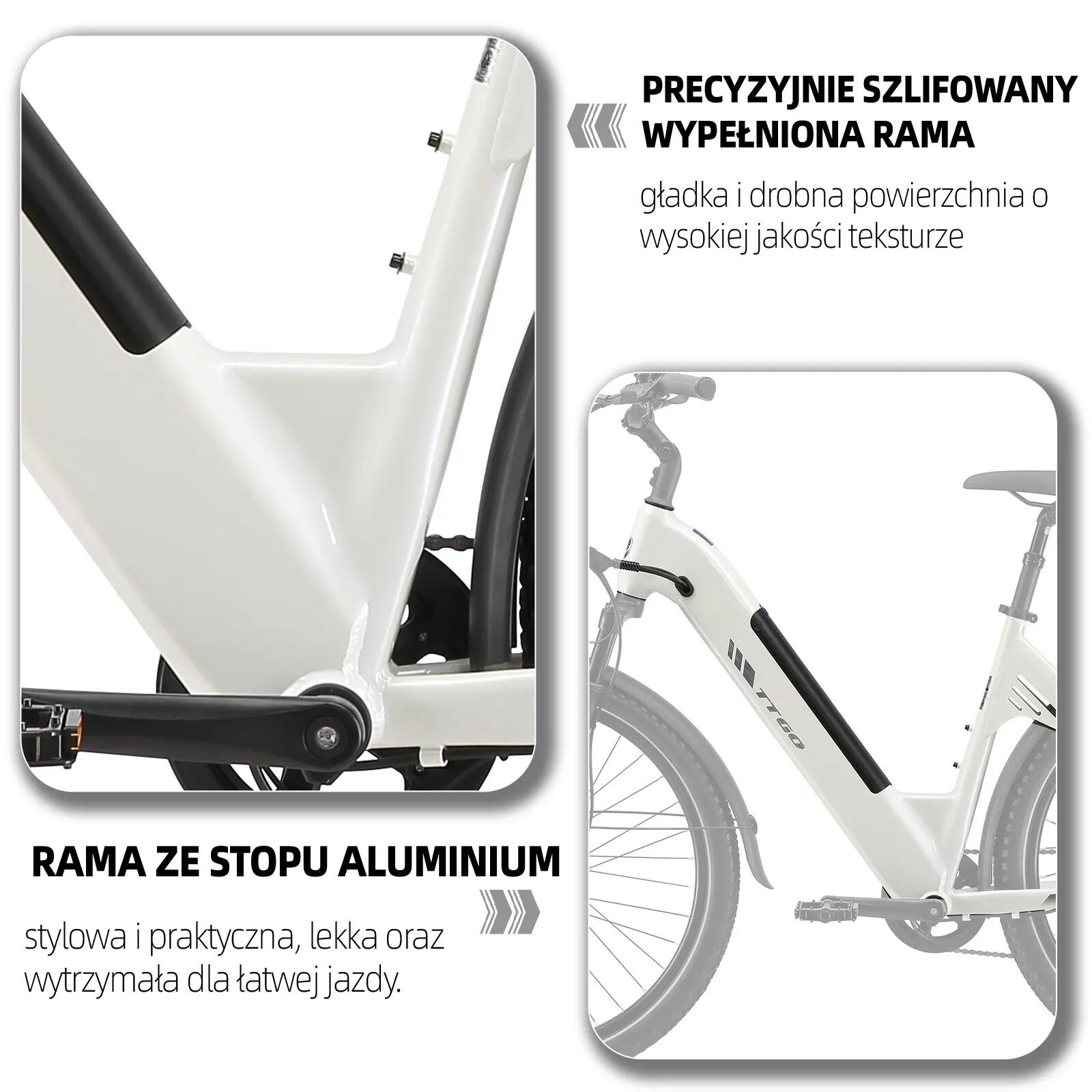 Elektryczny rower dla dorosłych TTGO C5 48V 13,5Ah bateria 11/15