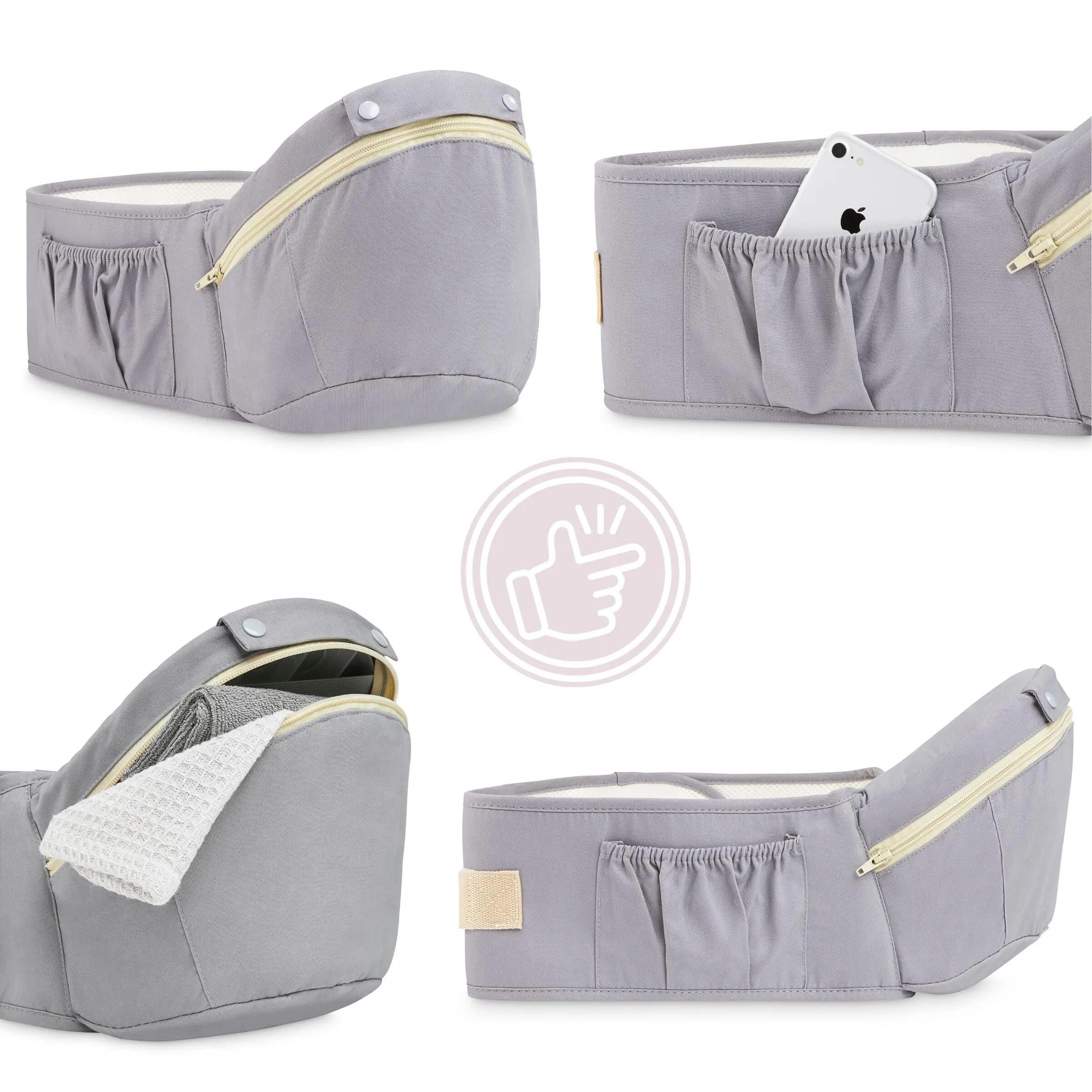Ergonomische draagzak 10-in-1, unisex, Amy, grijs 9/10