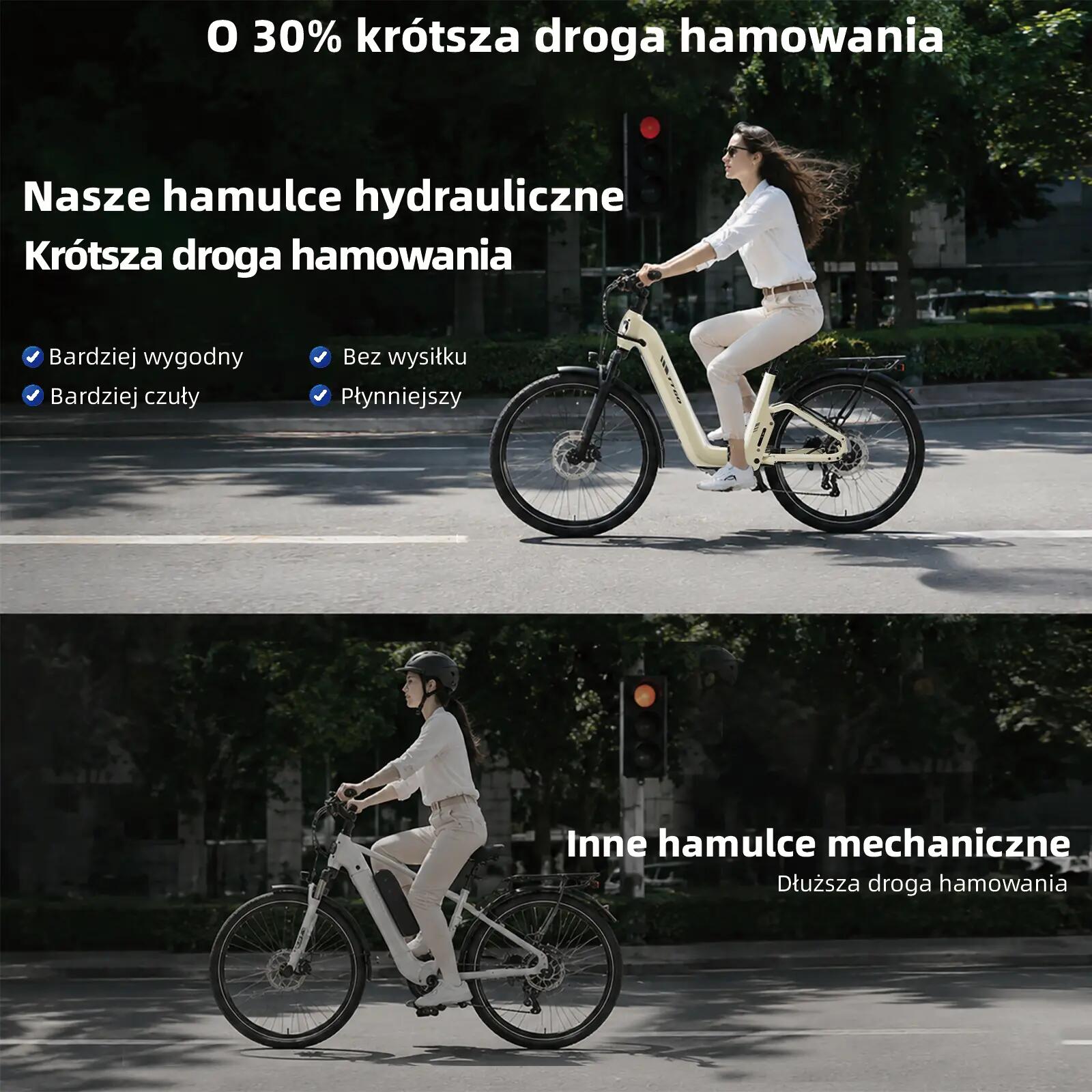Rower elektryczny TTGO E-SUVO (dorosły), silnik 250W, bateria 48V 15Ah 12/15