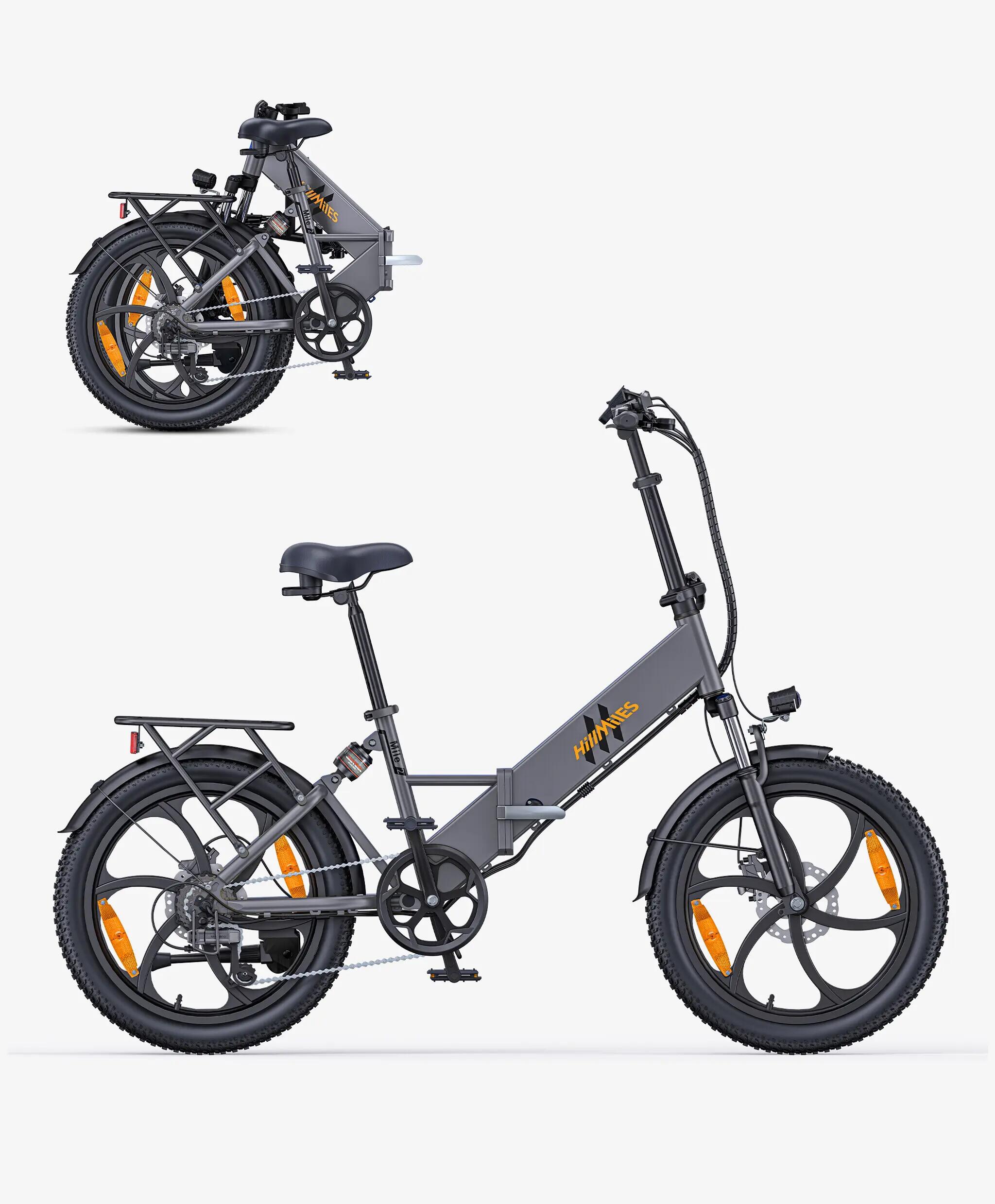 City bike elettrica pieghevole HillMiles Mile 2 250W 468Wh 20 pollici 2/8