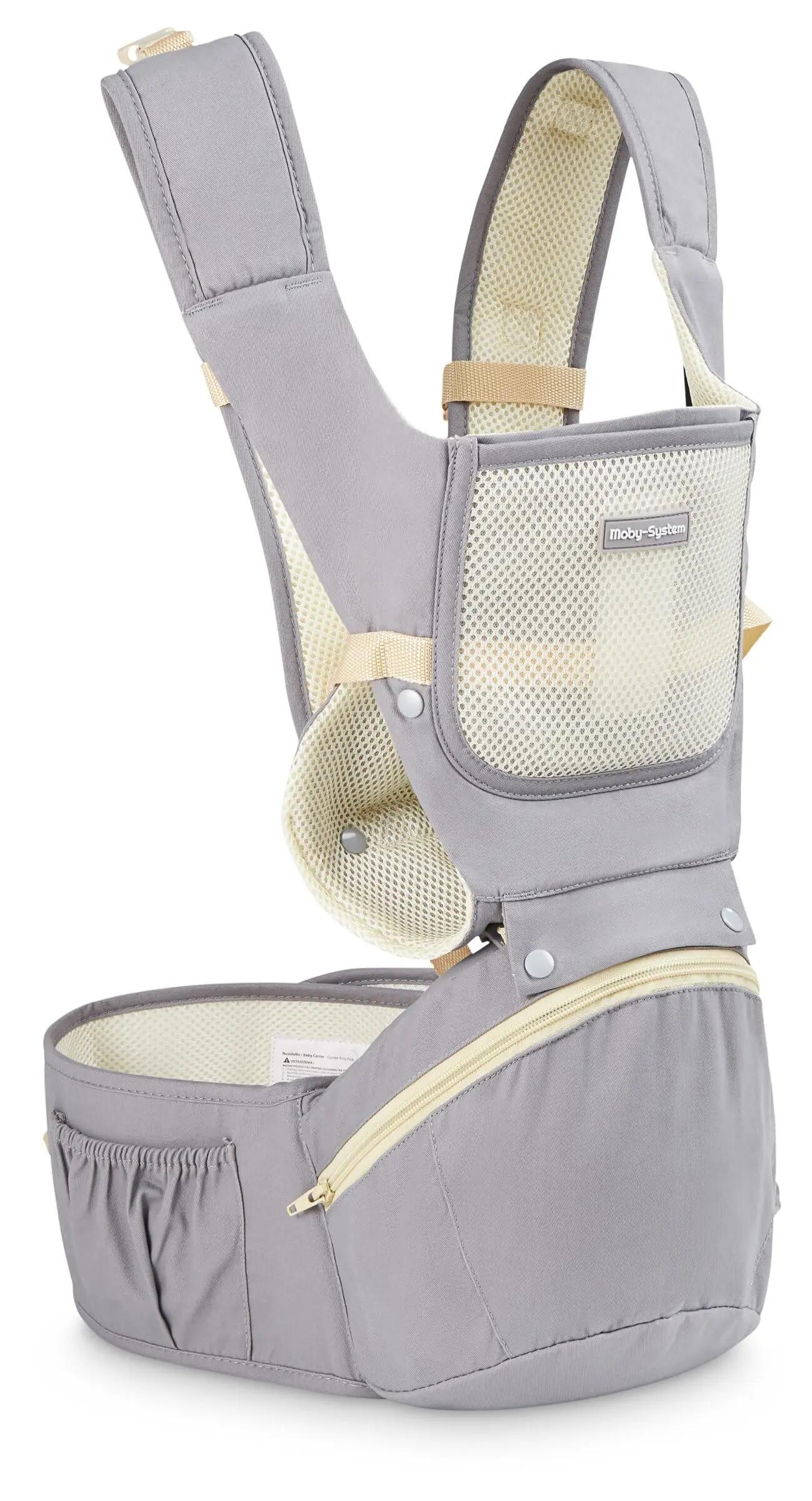 Ergonomische draagzak 10-in-1, unisex, Amy, grijs 10/10