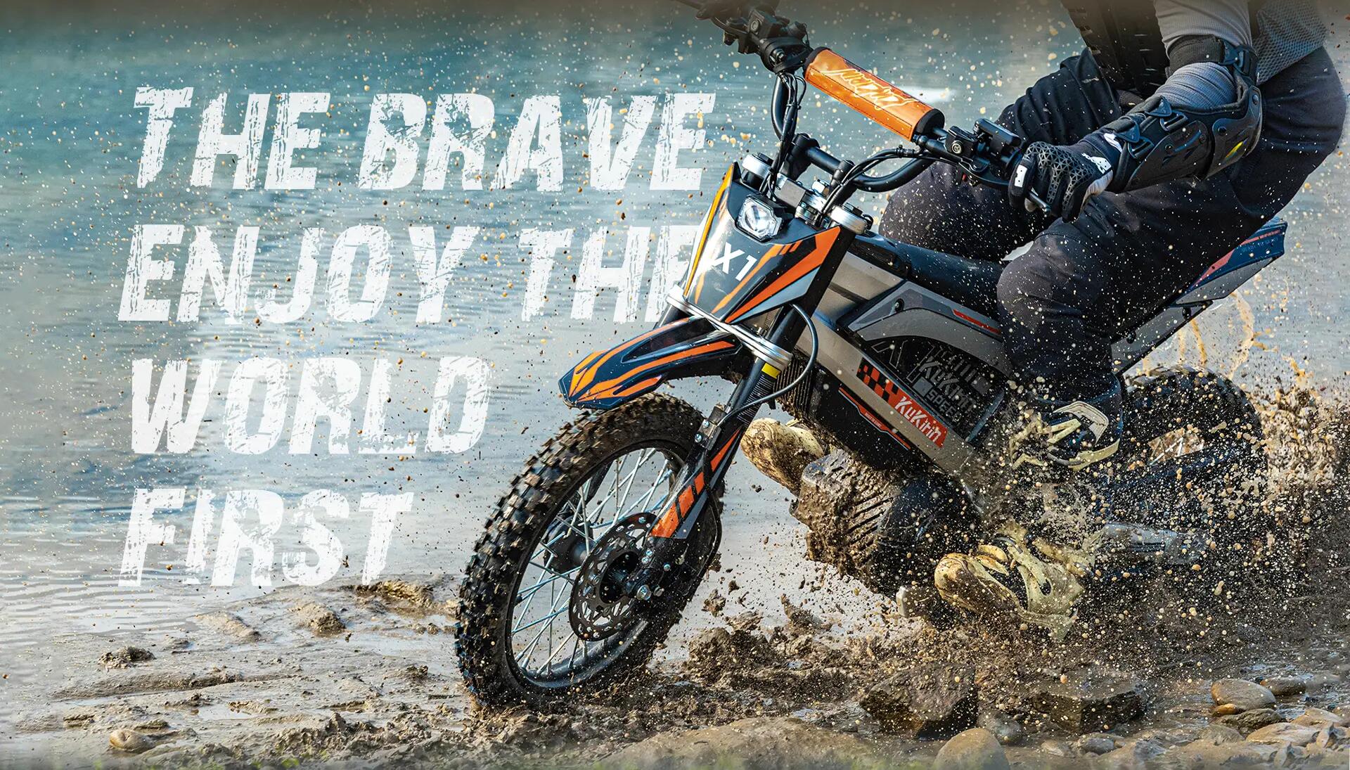 Moto elettrica off-road X1 Pneumatici off-road 12" & 14" Batteria 36V20Ah 6/15