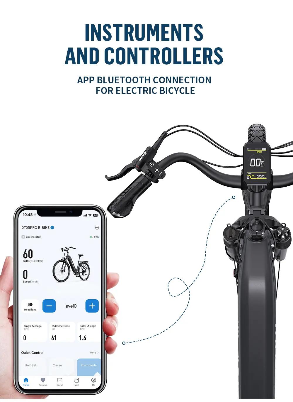 Bicicletta elettrica per adulti OT05 Pro, pneumatici 700C × 50C, 36V 22,5Ah. 10/12