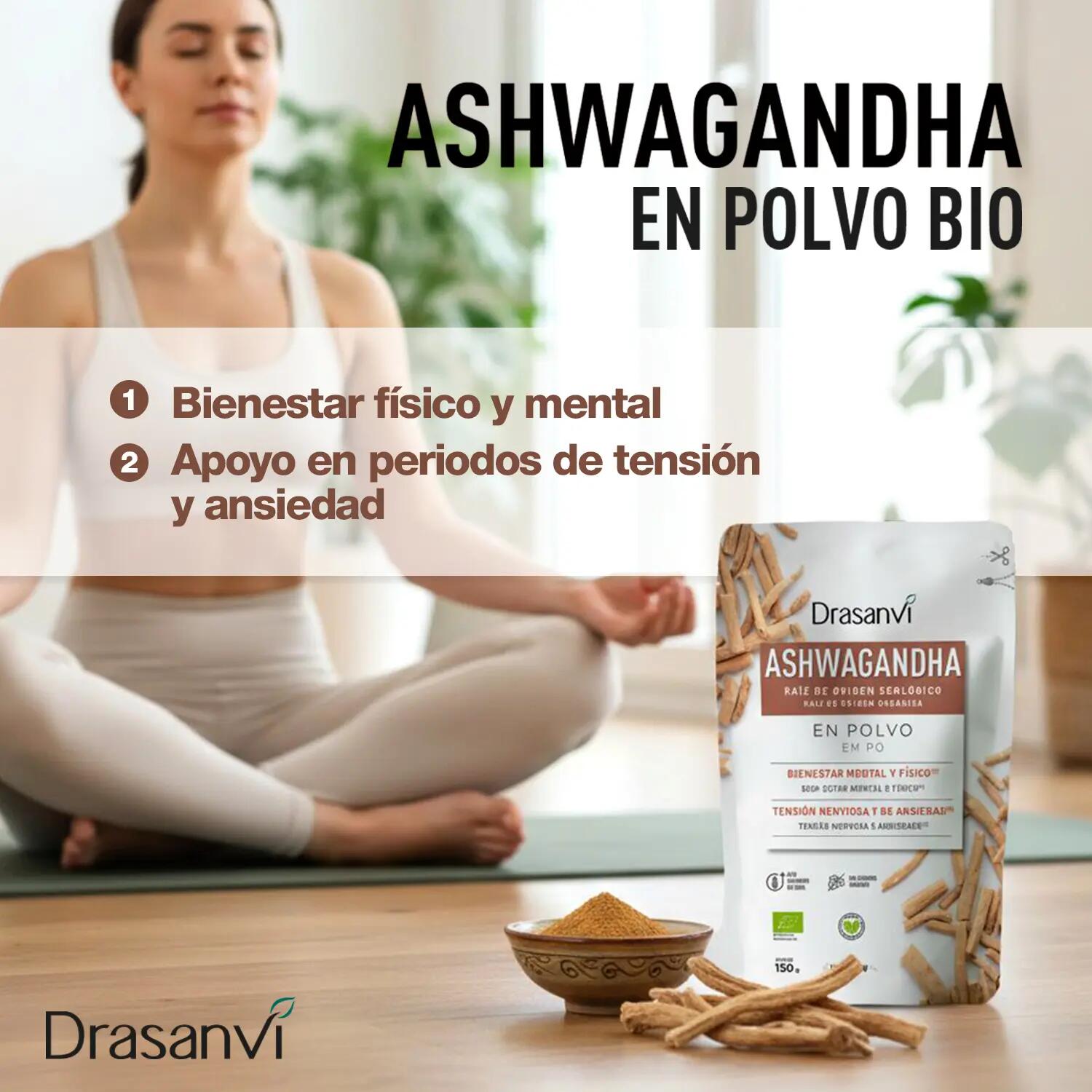 Ashwagandha Bio en Polvo 150 g – Drasanvi 2/5