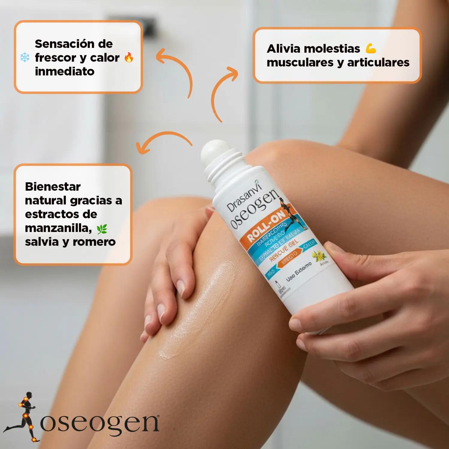 Gel Roll On Rescue Oseogen - Efecto Analgésico - 60ml - DRASANVI 2/6