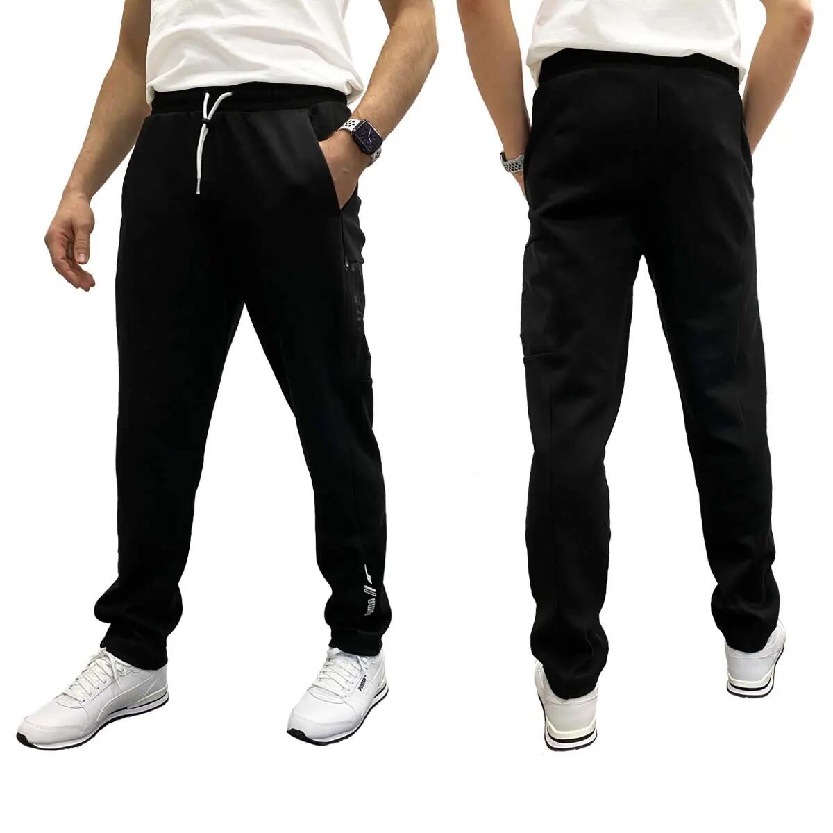 Pantalón de Chándal Diseño Cargamento para Hombre Negro 5/6