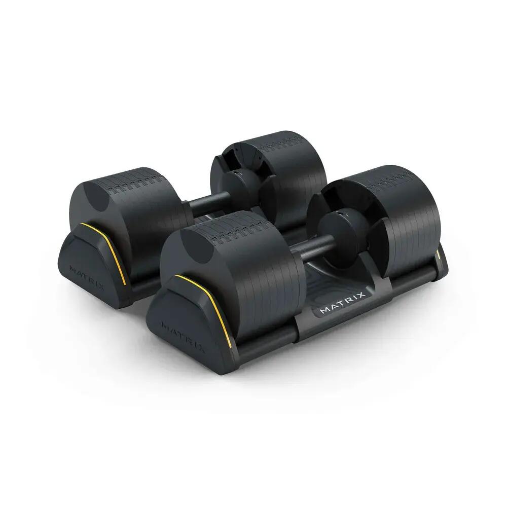 Matrix DB32 verstelbare halterset 2 × 32 kg met houders 1/9