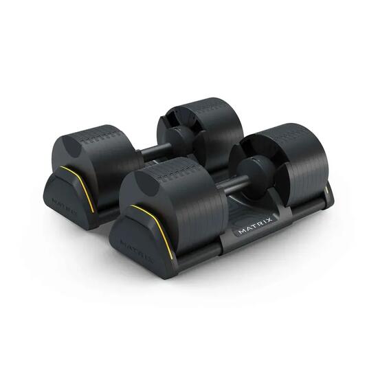 Matrix DB32 Paire d’haltères réglables 2 × 32 kg avec supports