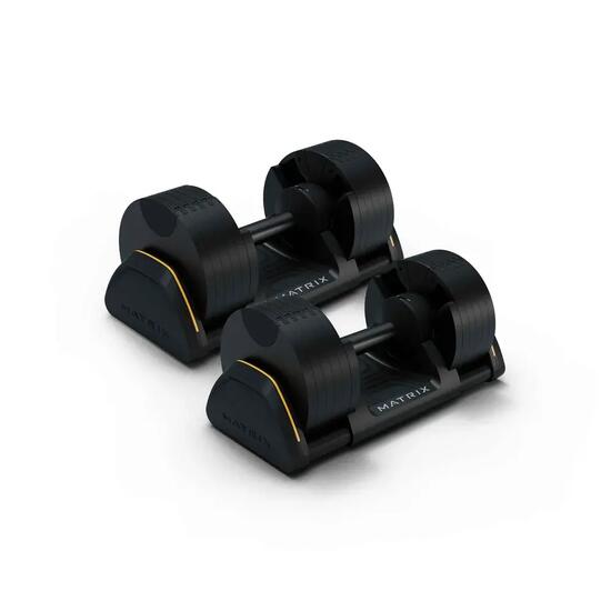 Matrix DB20 Paire d’haltères réglables 2 × 20 kg avec supports
