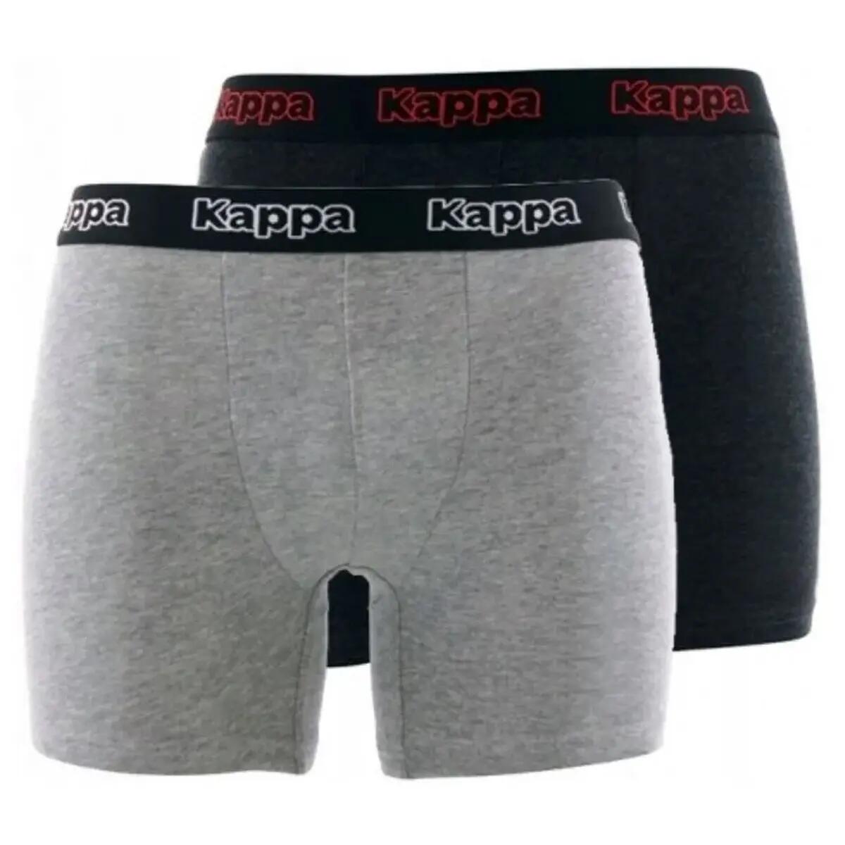 Boxershorts Kappa 2er-Pack Dunkelgrau-Hellgrau Dunkelgrau/Grau St. 5/5