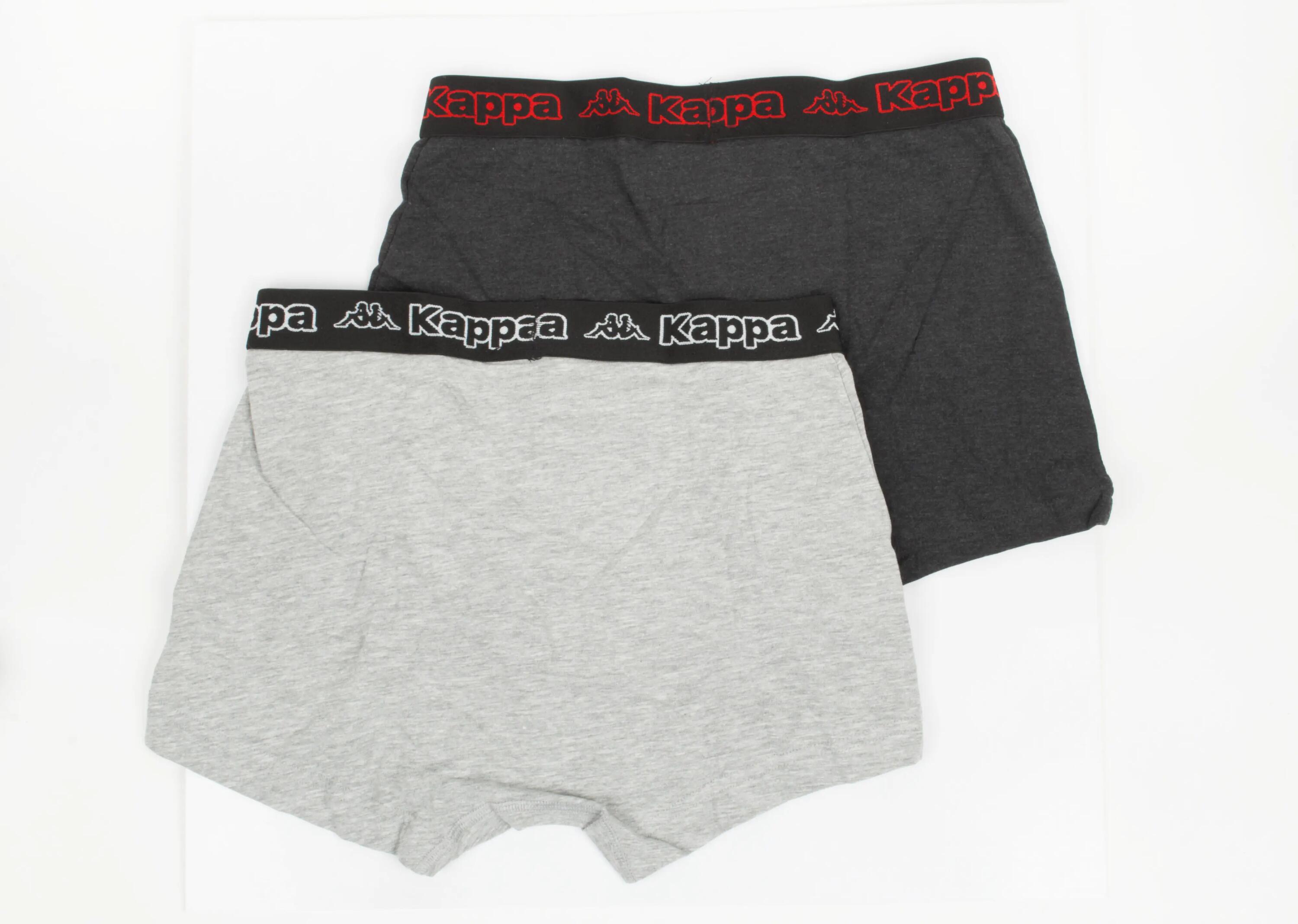 Boxershorts Kappa 2er-Pack Dunkelgrau-Hellgrau Dunkelgrau/Grau St. 4/5