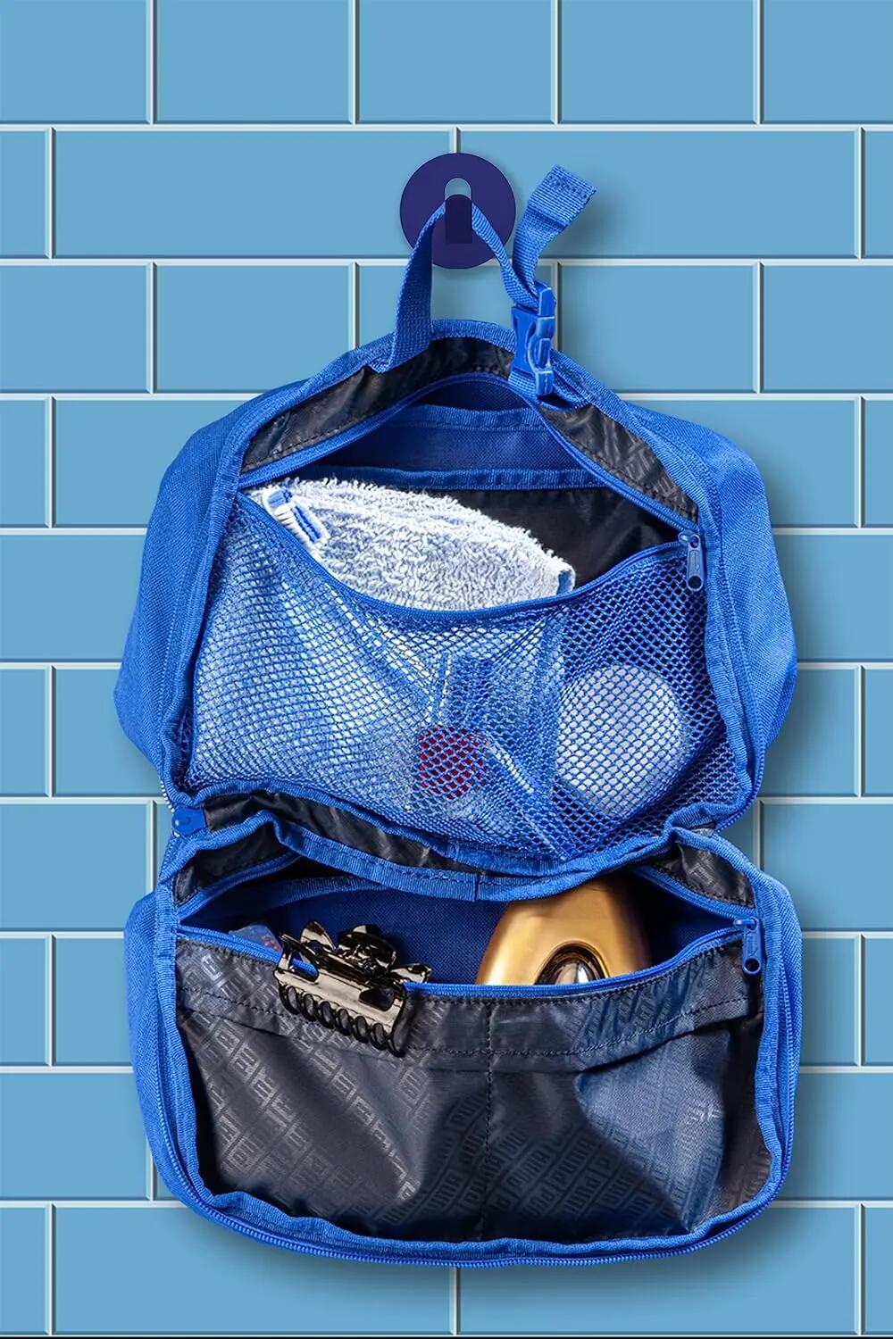 Puma toilettas blauw – ruime, waterdichte toilettas voor op reis 5/5
