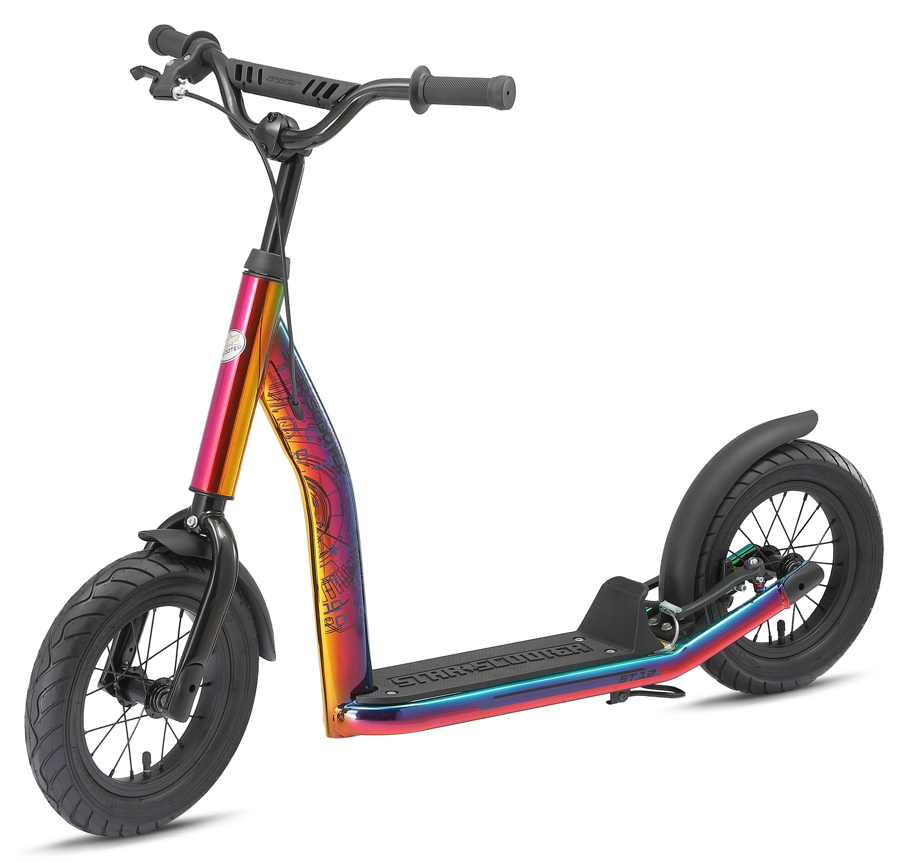 Trottinette grandes roues 12", pour enfants de 8 ans, pneus gonflables, NewGen 4/8