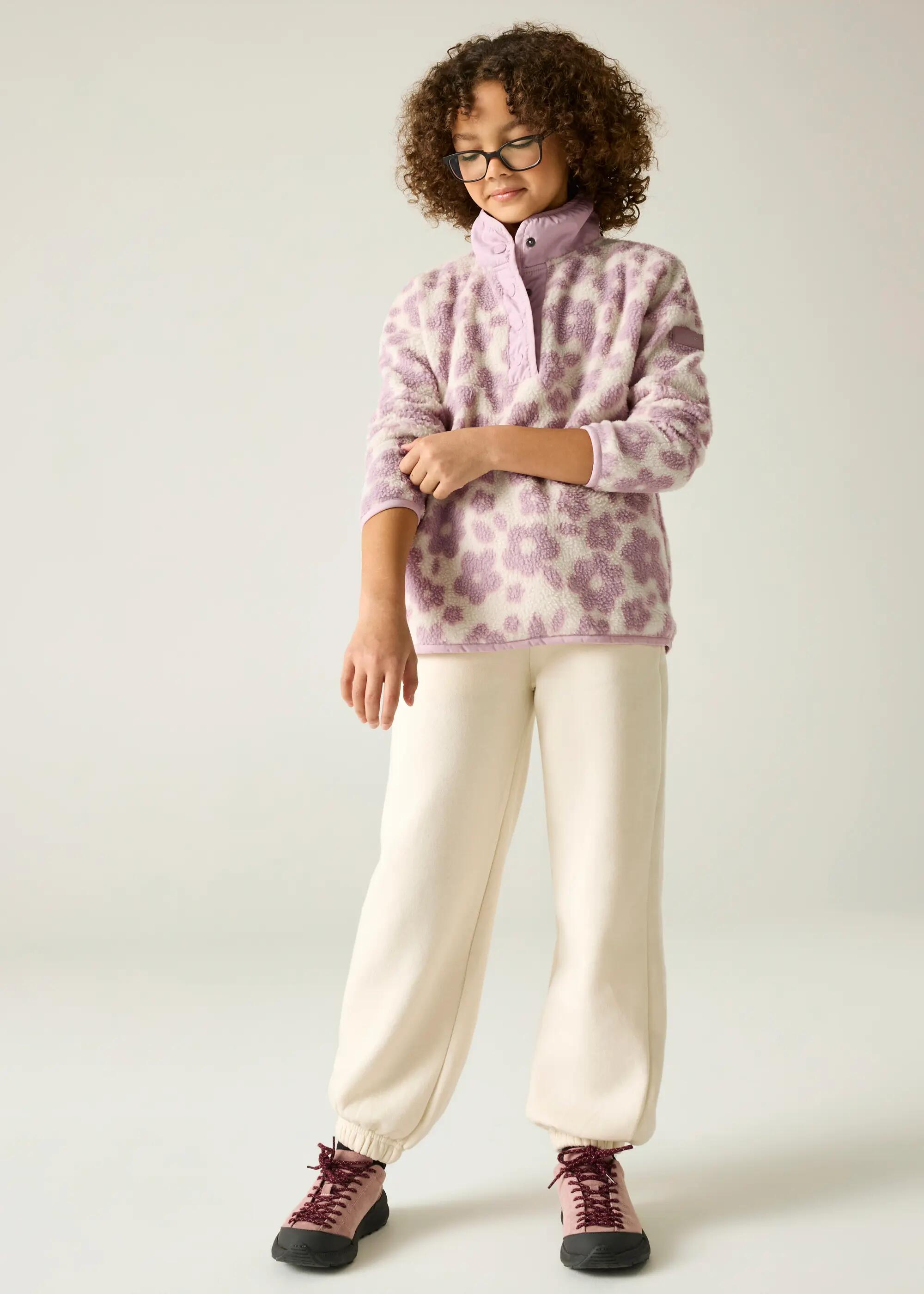 Kinder-Fleecejacke von Eva mit halben Knöpfen 3/5