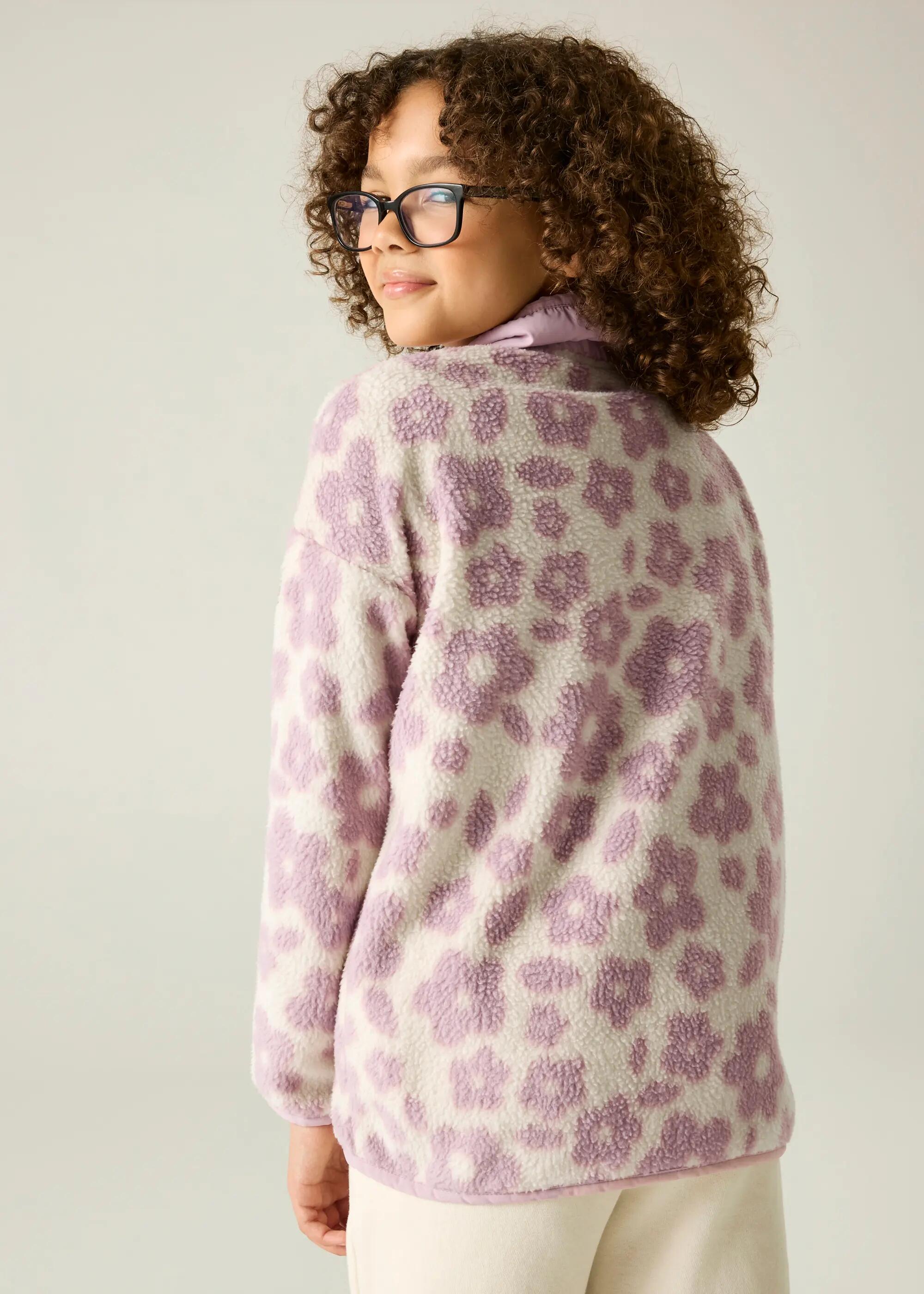 Kinder-Fleecejacke von Eva mit halben Knöpfen 2/5