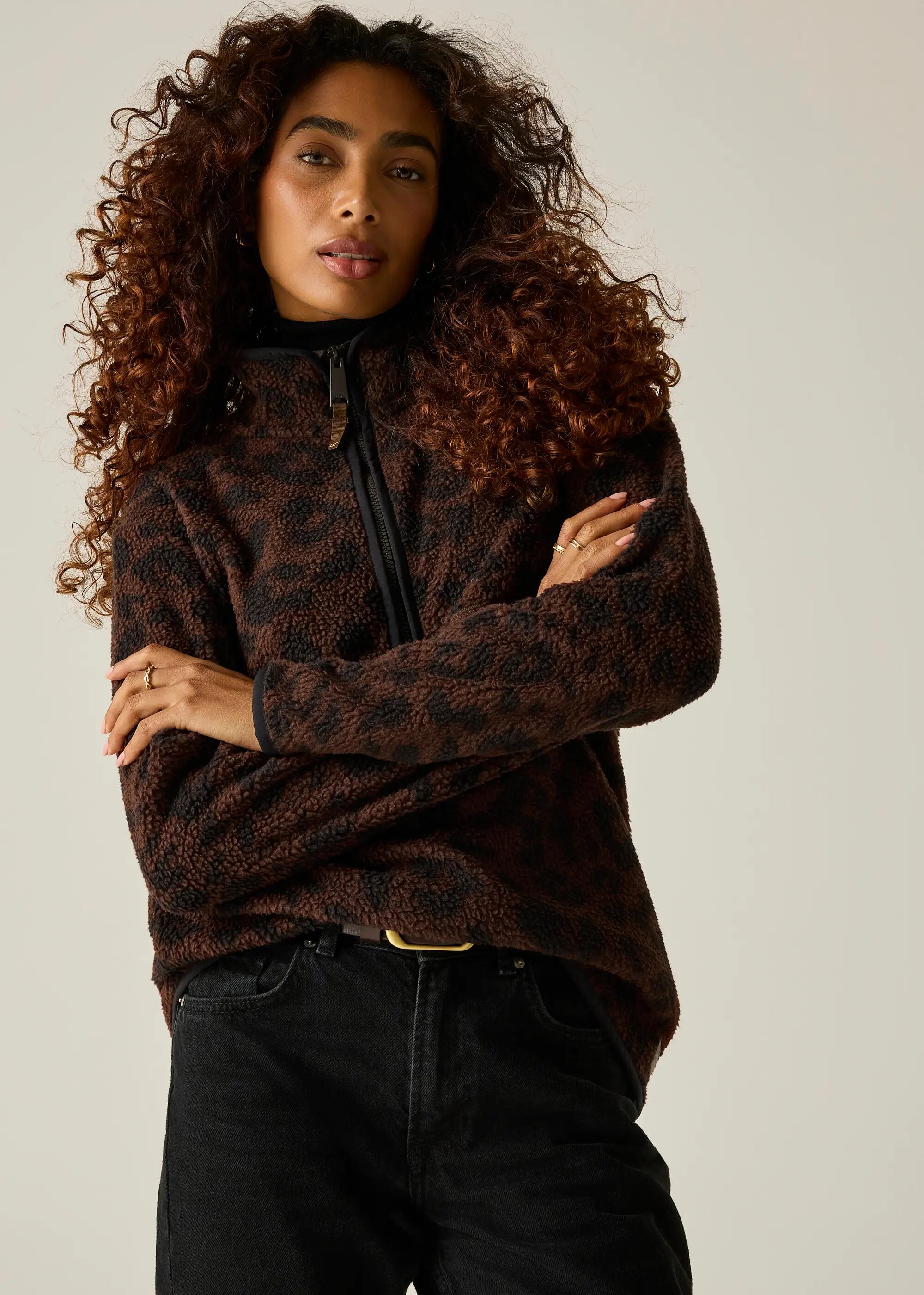 Polaire à demi-zip Frankie Borg pour femme 3/6