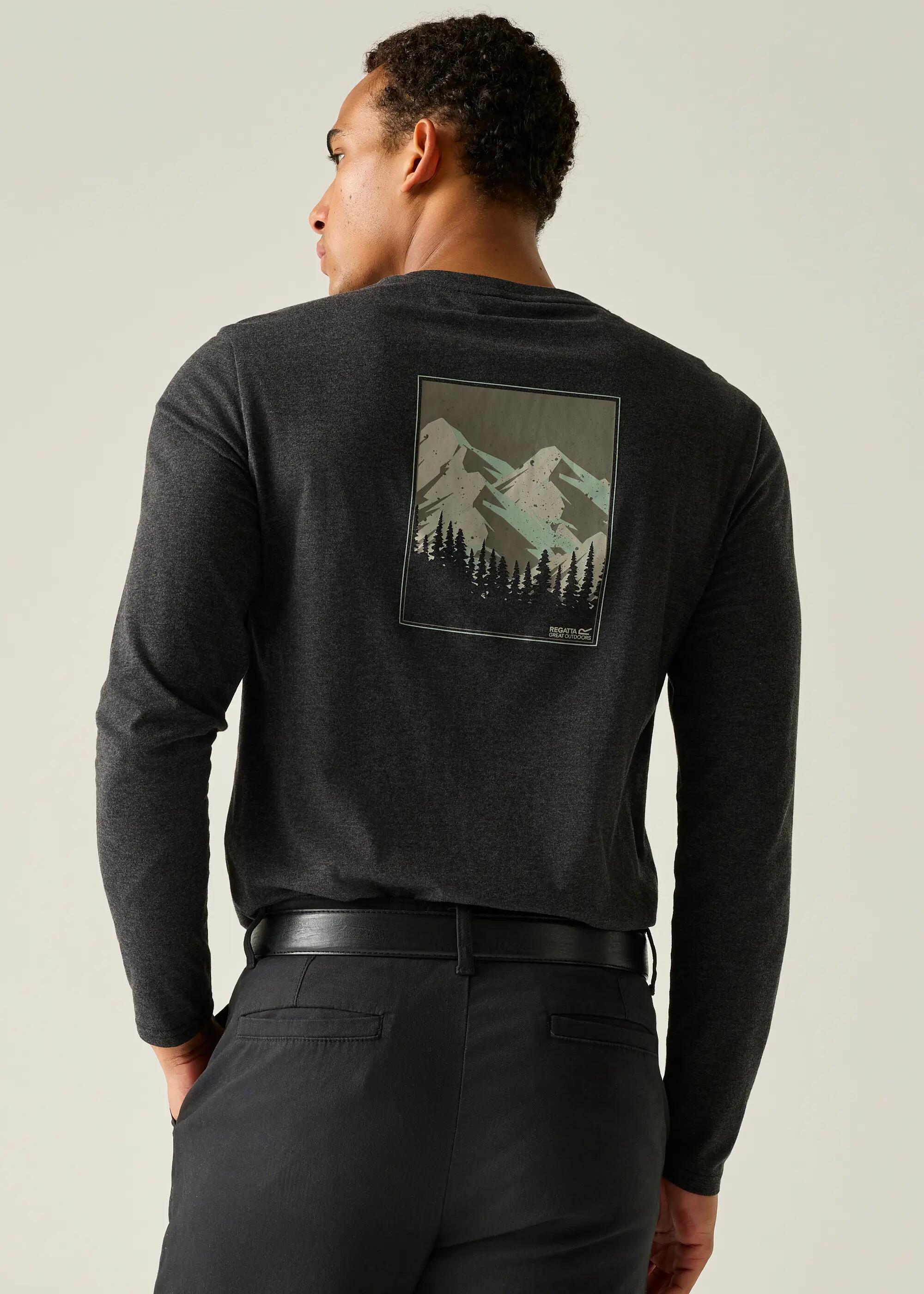 Camiseta de manga larga con cuello redondo Maylow para hombre 3/6