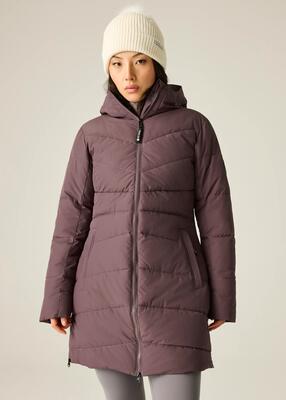 Dames glacier longline gevoerde jas