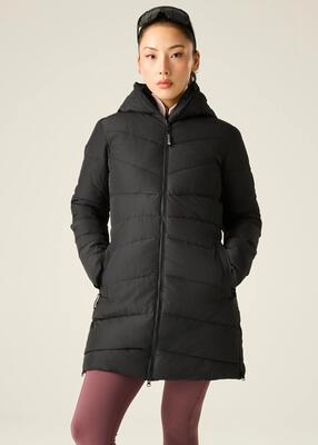 Dames glacier longline gevoerde jas