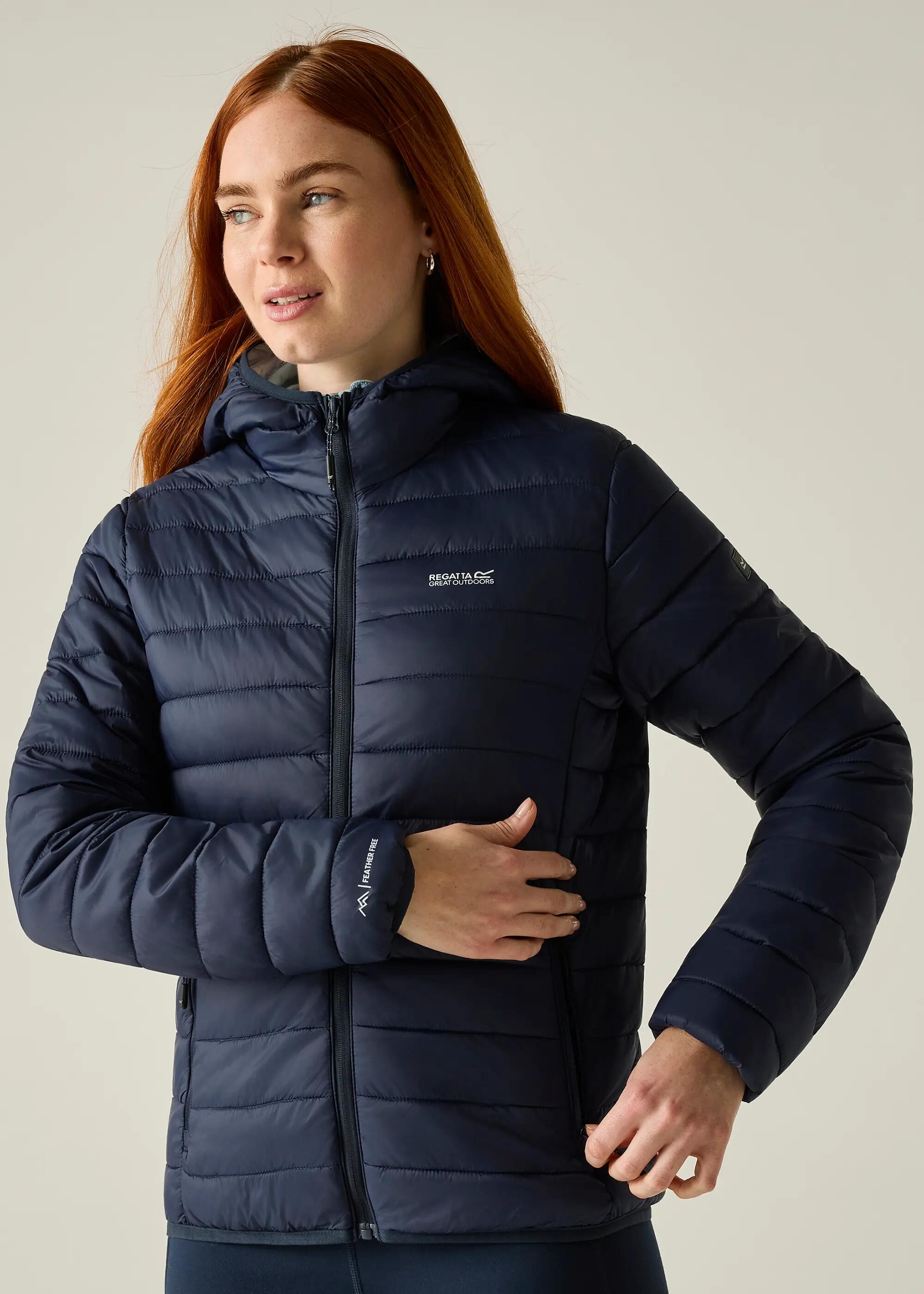 Damenjacke mit Kapuzenkapuzen Marizion gepolstert 6/6