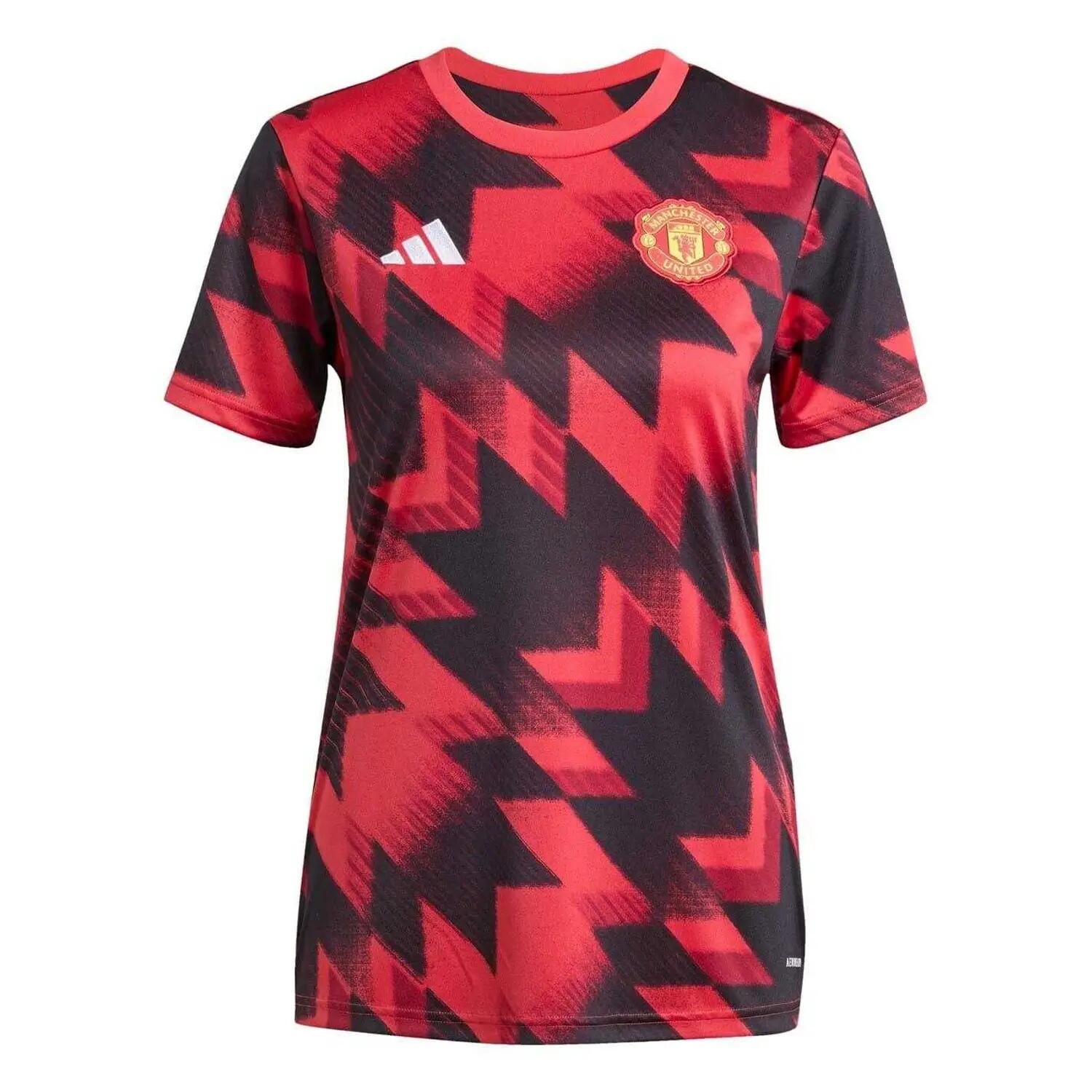 Adidas Womens/Ladies Pre-Match Manchester United FC Football Jersey