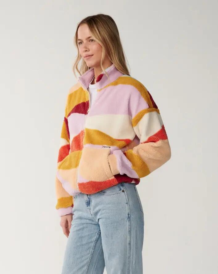 Giacca in pile da donna Rip Curl "RETRO SWELL STANDARD Z/T POLAR" 4/6
