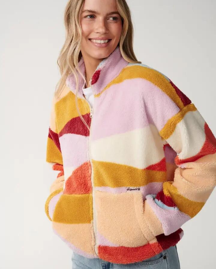 Giacca in pile da donna Rip Curl "RETRO SWELL STANDARD Z/T POLAR" 3/6