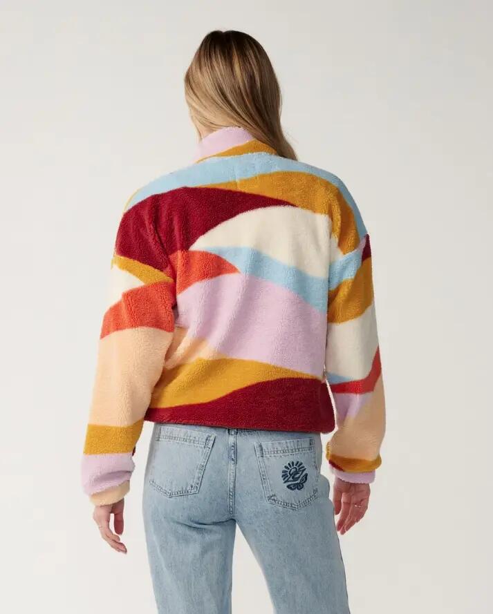 Giacca in pile da donna Rip Curl "RETRO SWELL STANDARD Z/T POLAR" 2/6