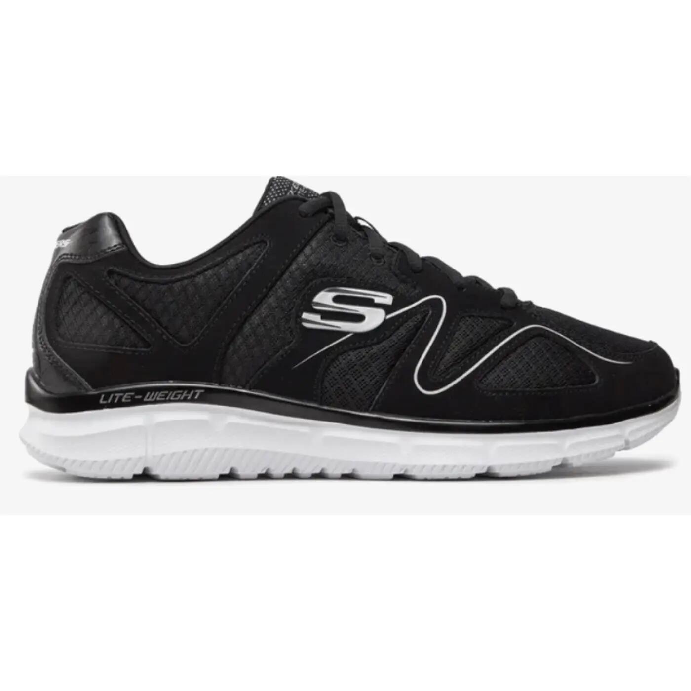 SKECHERS SATISFACTION- FLASH Buty sportowe męskie Skechers 58350-BKW 45 3/4