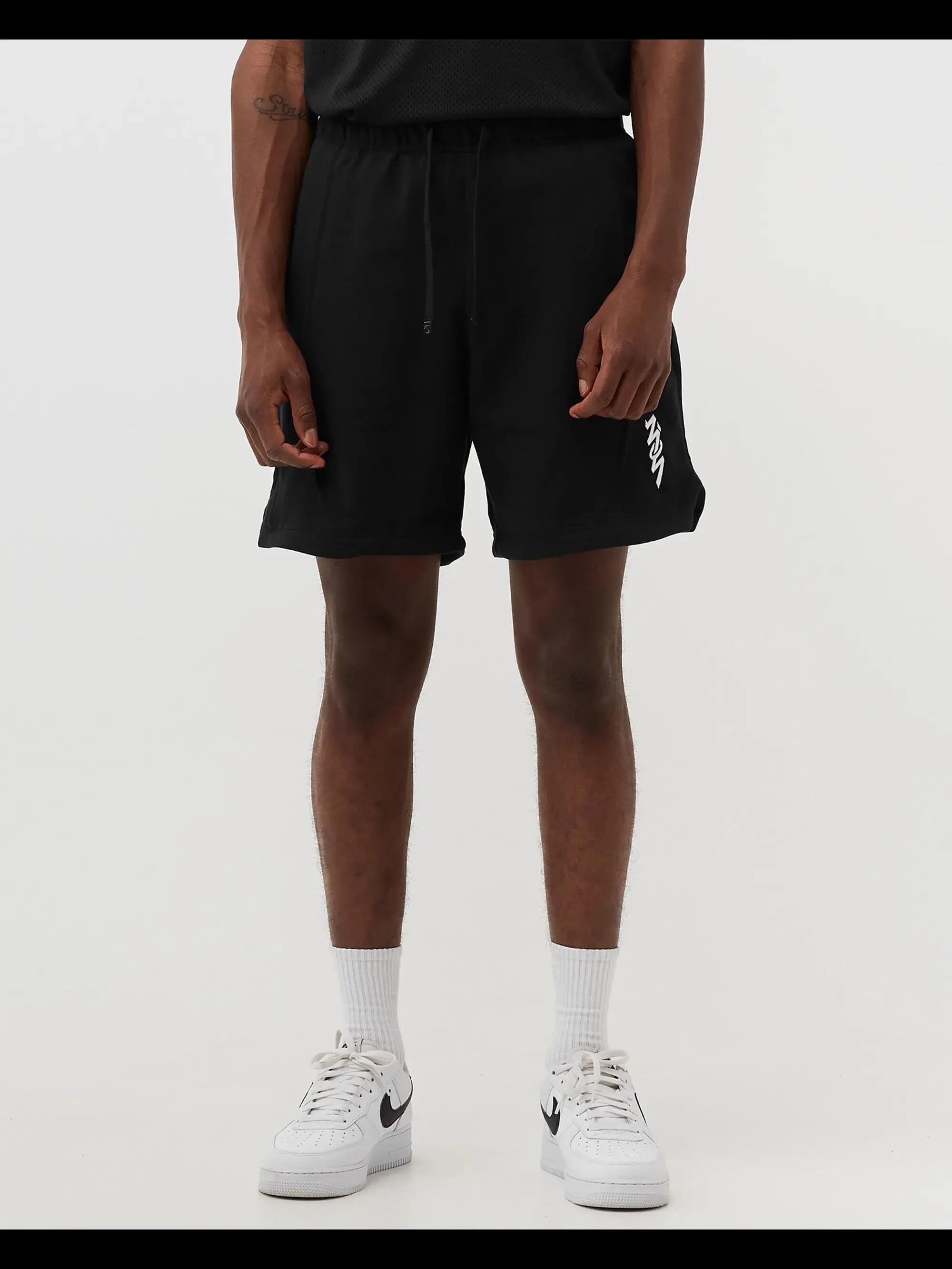 Męskie szorty zrównoważone materiały ZION FLEECE SHORT BLACK 2/4