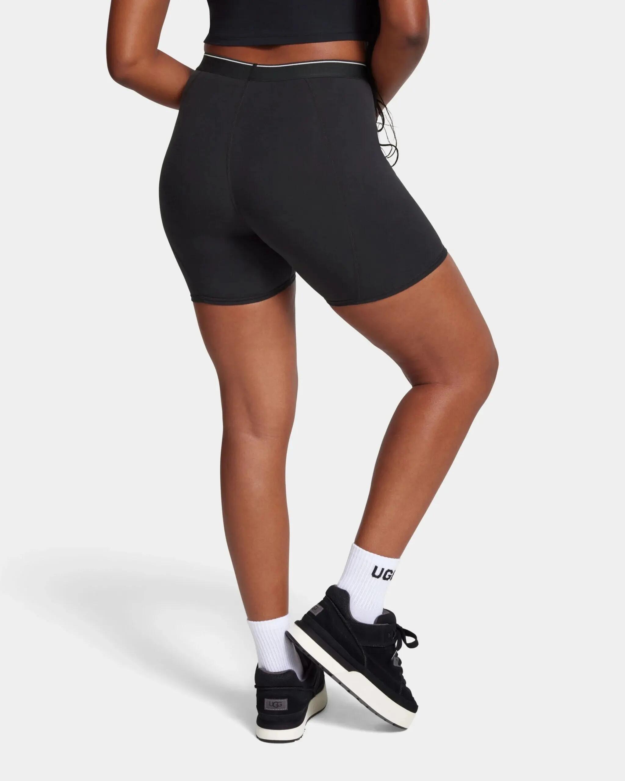 Damskie szorty krój biker short CORILYNN LOGO BIKER SHORT 4/4