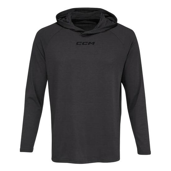CCM Long Sleeve Premium Training Hoodie Noir adulte
