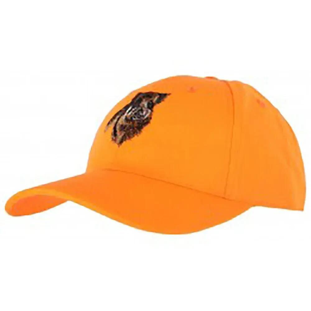 Casquette confort brodé sanglier tissu respirant orange 2/5