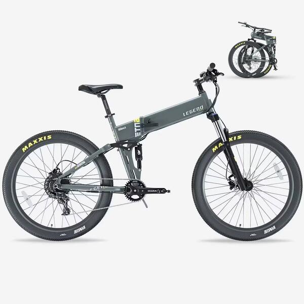 LEGEND E BIKES Etna SR MTB eléctrica plegable 27,5" · Doble suspensión · Gar. 3 años · 100 km